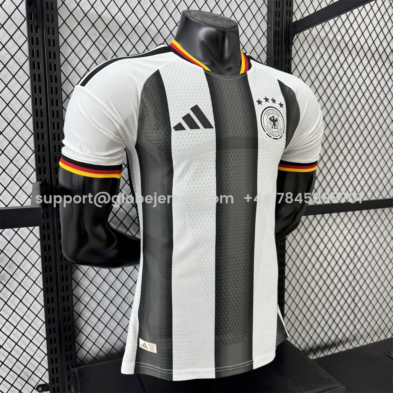 GlobeJersey-Germany 2026 Black And White Special Jersey - Player Version