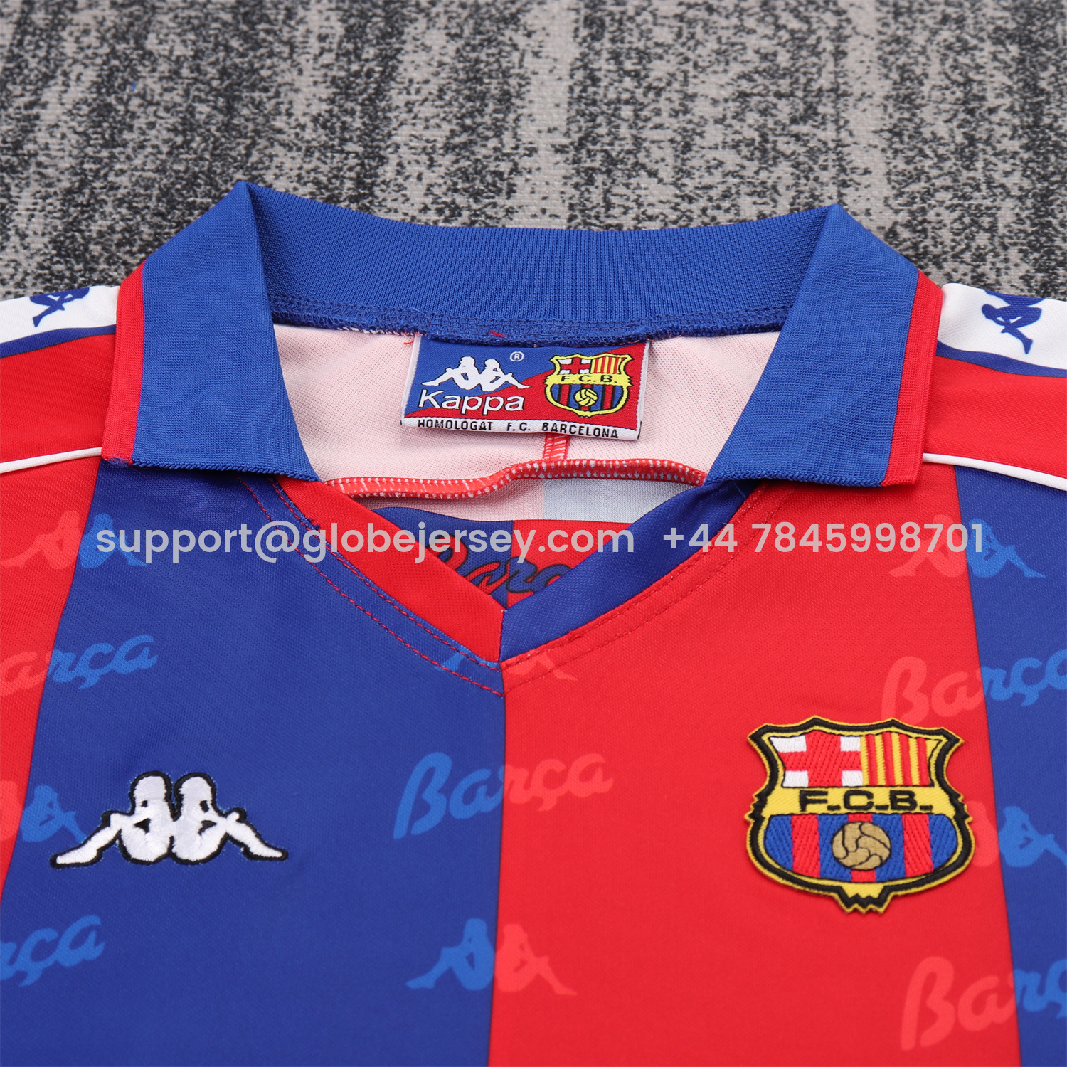 GlobeJersey-Retro Barcelona 1992-95 Home Kids Kit