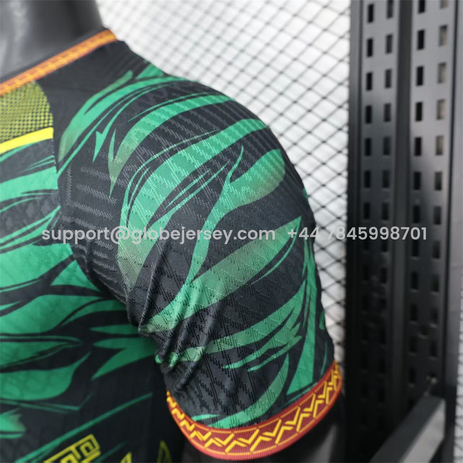 GlobeJersey-Mali 2026 Eagle Black Green Jersey - Player Version