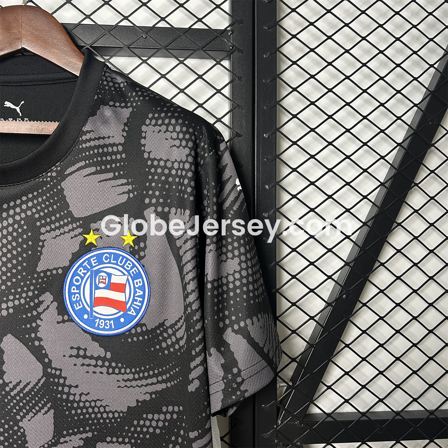 GlobeJersey-Bahia 25-26 Black Goalkeeper Jersey - Fans Version