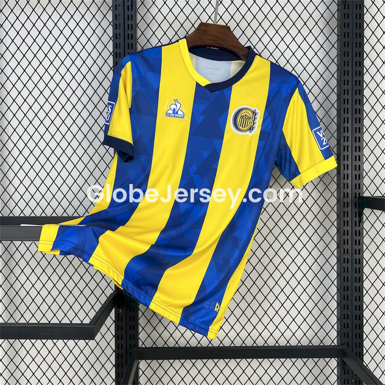 GlobeJersey-Rosario Central 25-26 Home Unsponsored Jersey - Fans Version