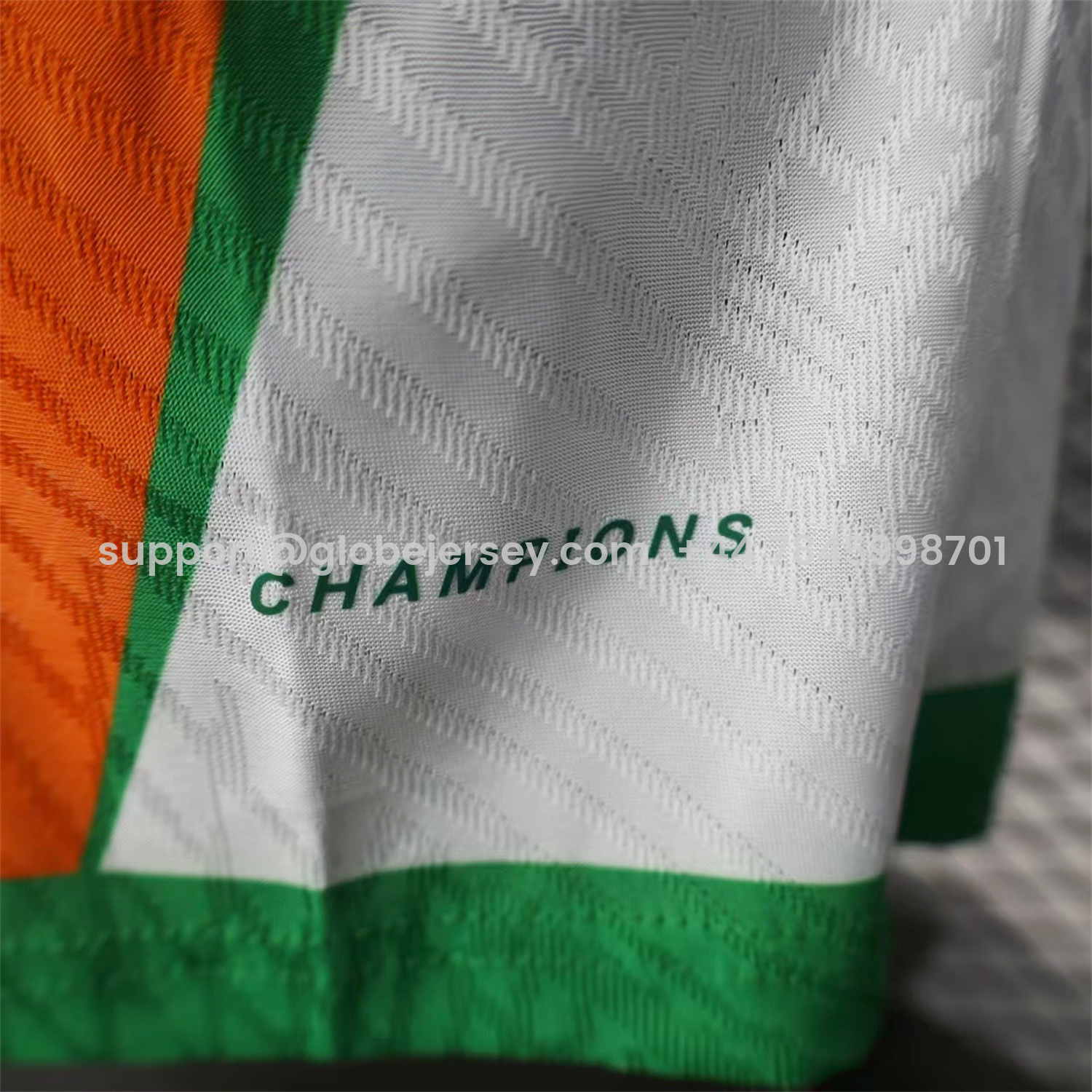 GlobeJersey-Ivory Coast 25-26 Elephant And Kid Orange Jersey - Player Version