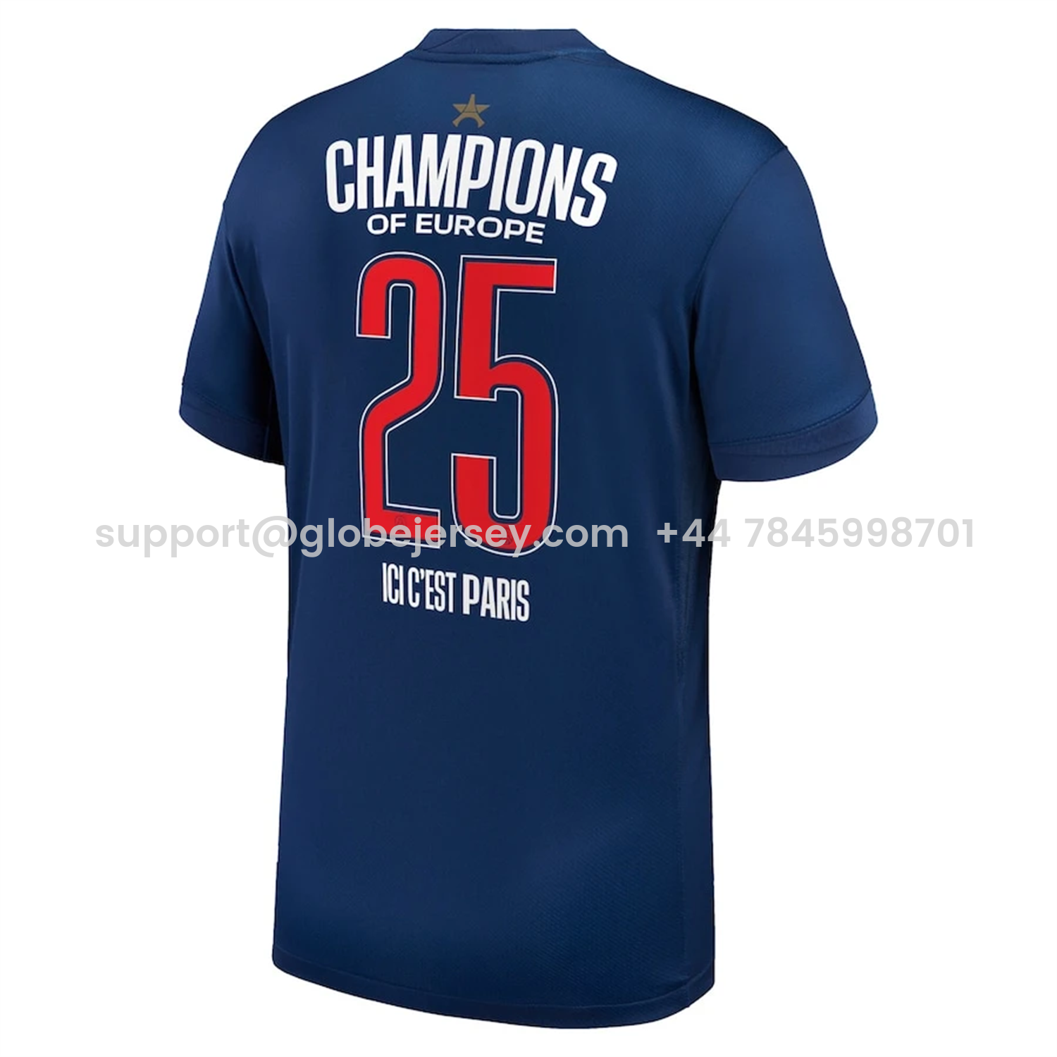 GlobeJersey-Paris Saint-Germain PSG 2025 Champions League Commemorative Edition Jersey - Player Version