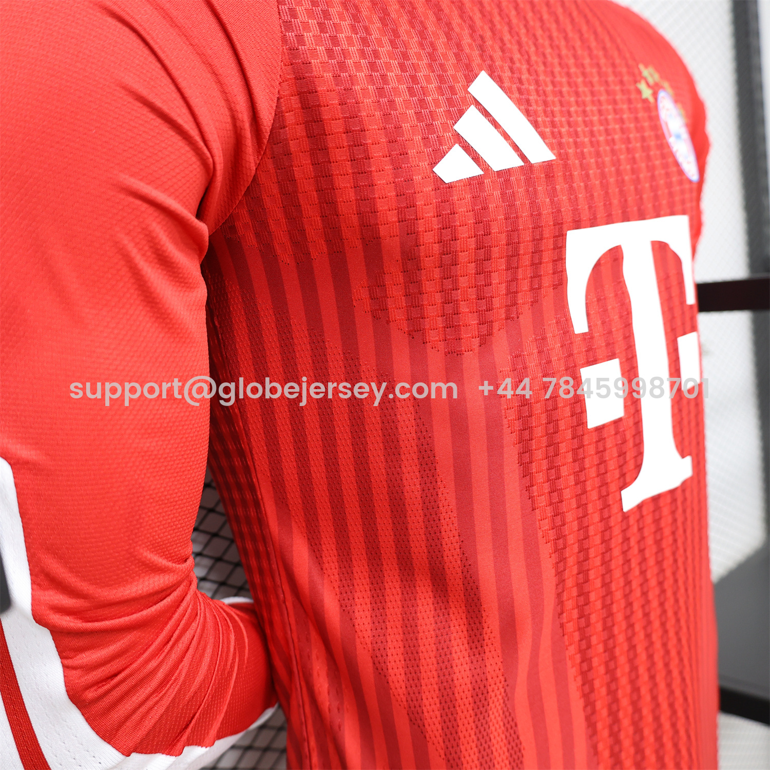 GlobeJersey-Bayern Munich 26-27 Home Long Sleeves Jersey - Player Version