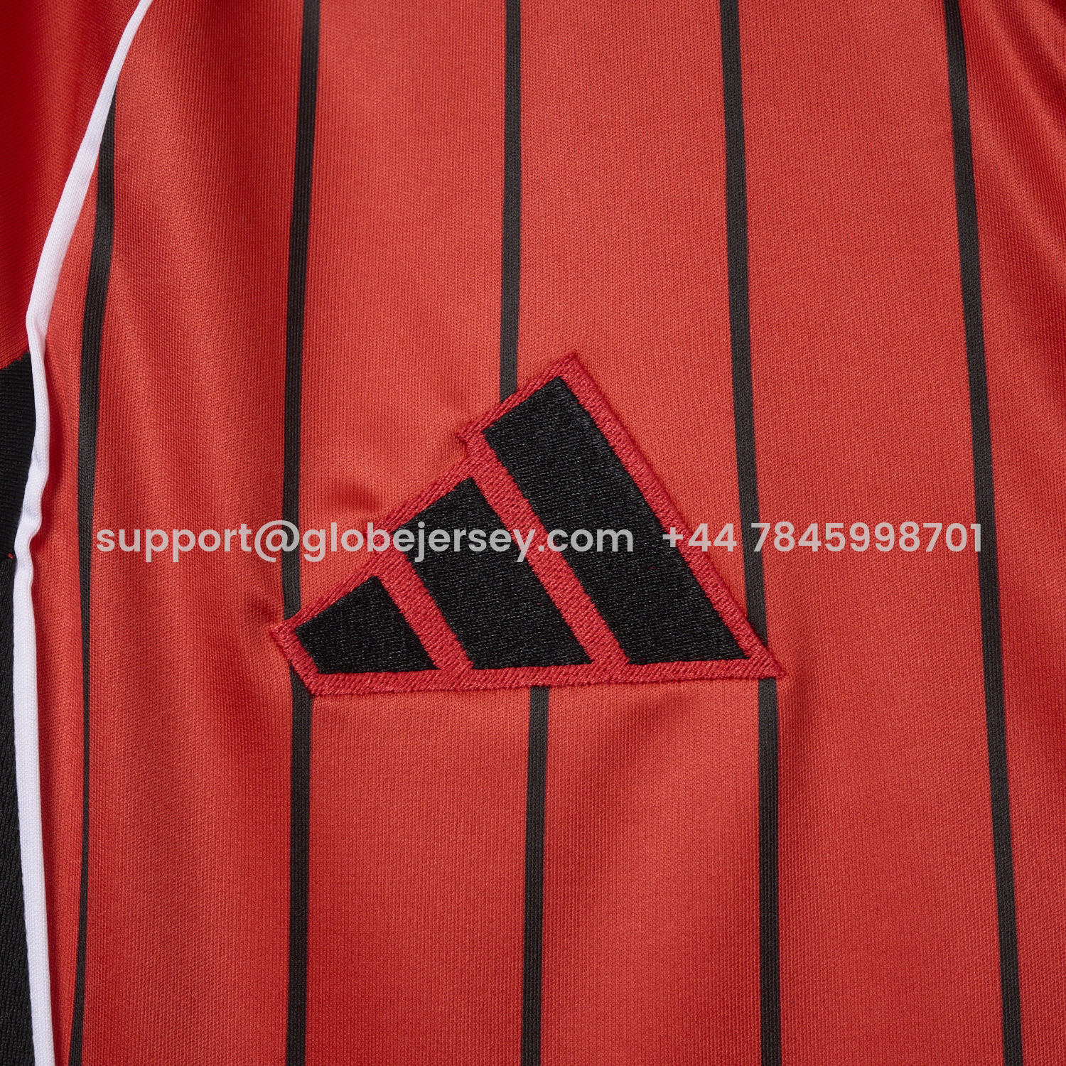 GlobeJersey-Manchester United 25-26 Red Baseball Jersey with Black Stripes