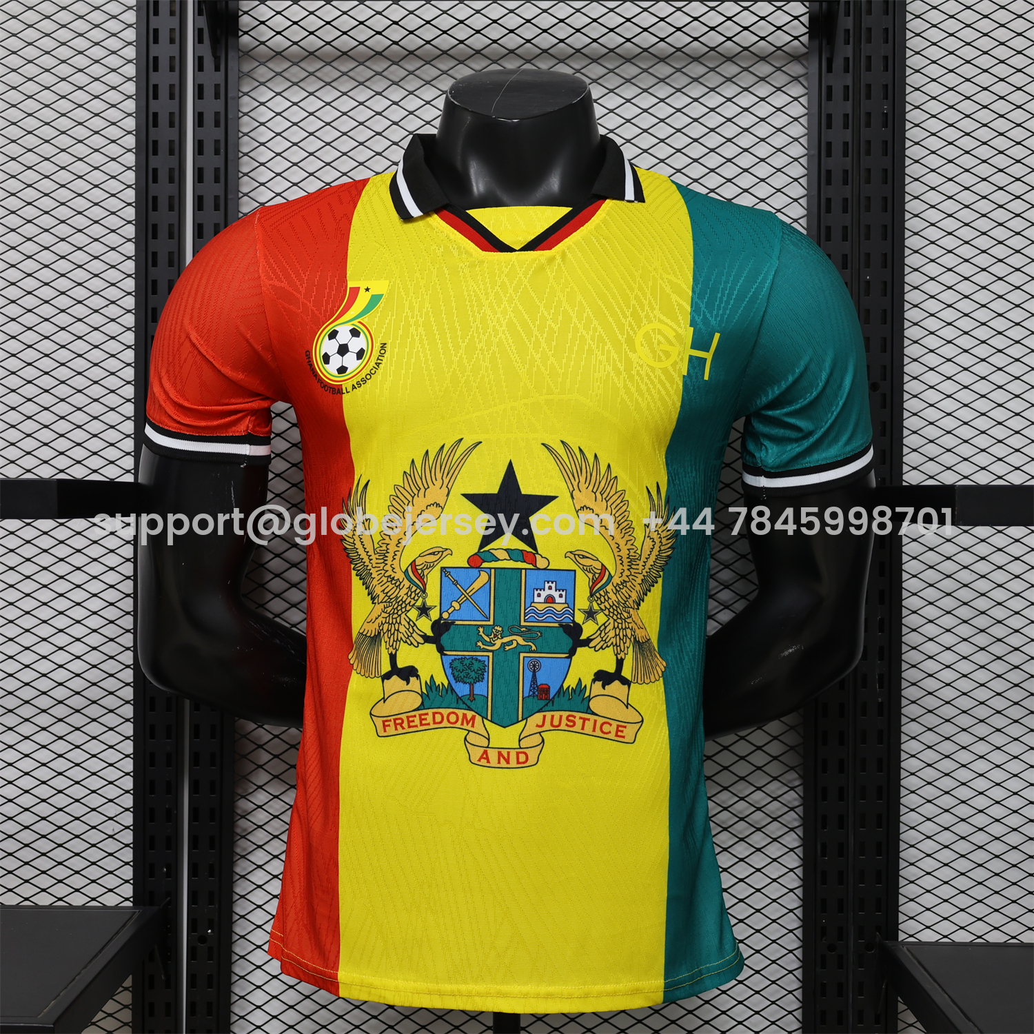 GlobeJersey-Ghana 2026 Ghana Coat Of Arms Special Jersey - Player Version