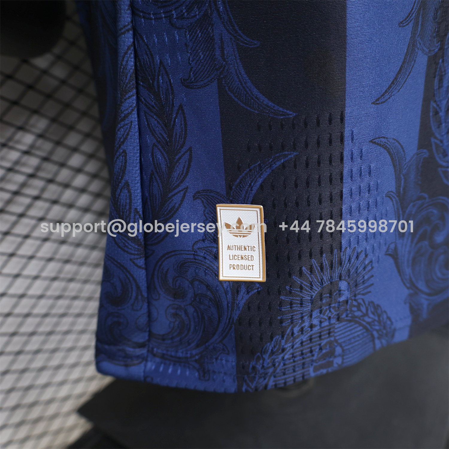 GlobeJersey-Argentina 2026 Dark Blue And Black Pattern Sun Special Edition Jersey - Player Version