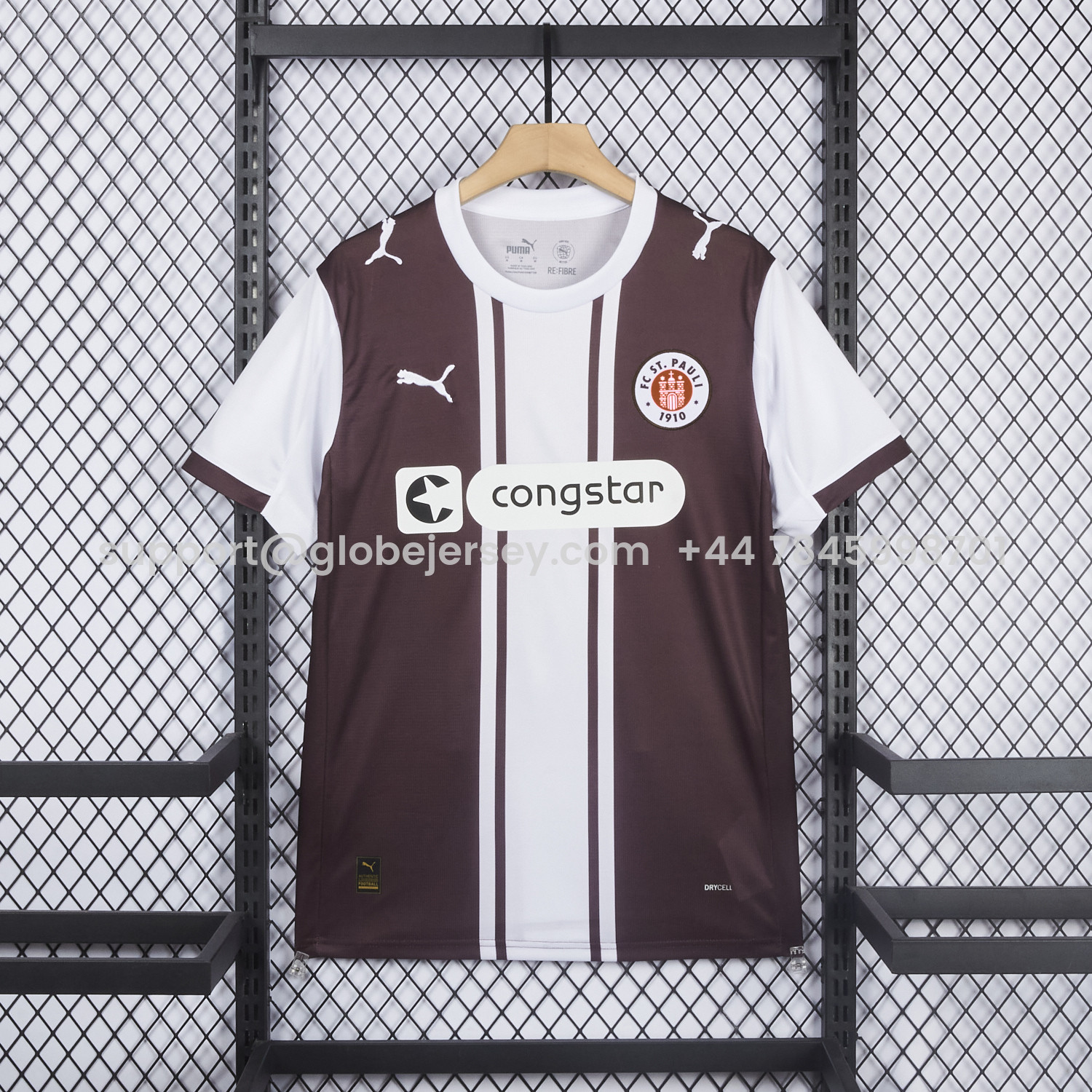 GlobeJersey-St. Pauli 25-26 Classic 1970s Design Special Jersey - Fans Version