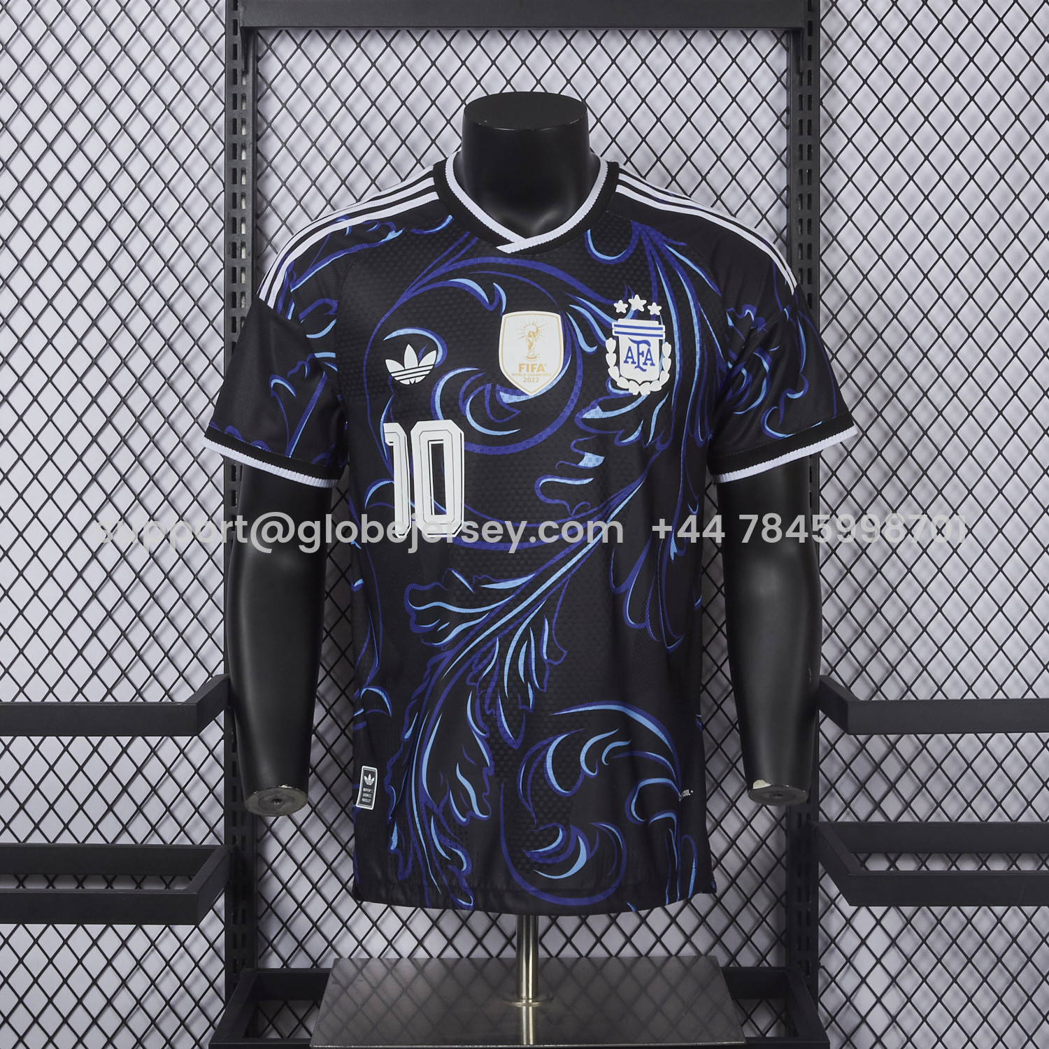 GlobeJersey-Argentina 2026 Away Deep Blue Jersey - Player Version