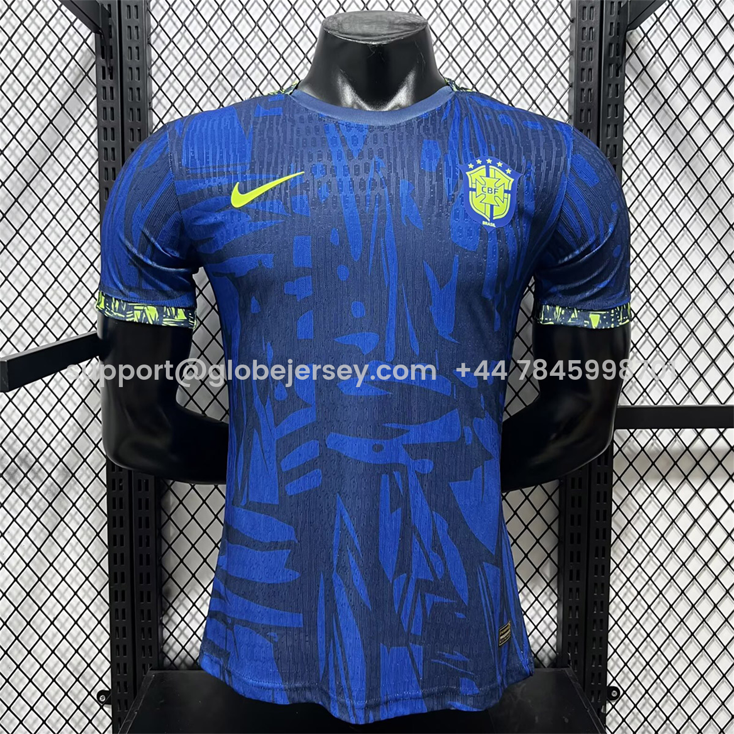 GlobeJersey-Brazil 2026 Blue Colors Special Jersey - Player Version