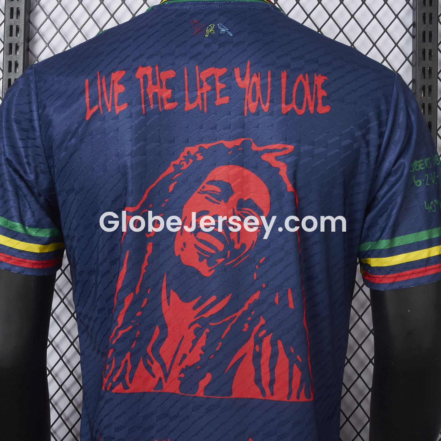 GlobeJersey-Ajax x B-O-B Marly 2025-26 40th Blue Special Edition Jersey - Player Version