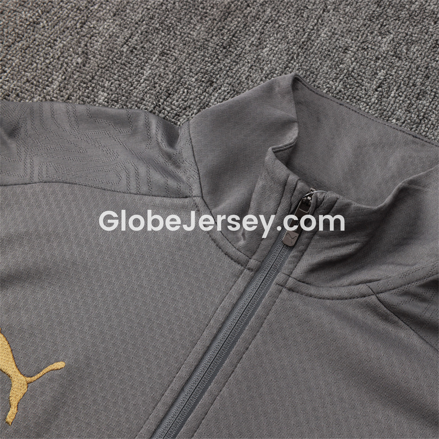 GlobeJersey-AC Milan 25-26 Jacket Training Tracksuit - Grey top & Grey Pants