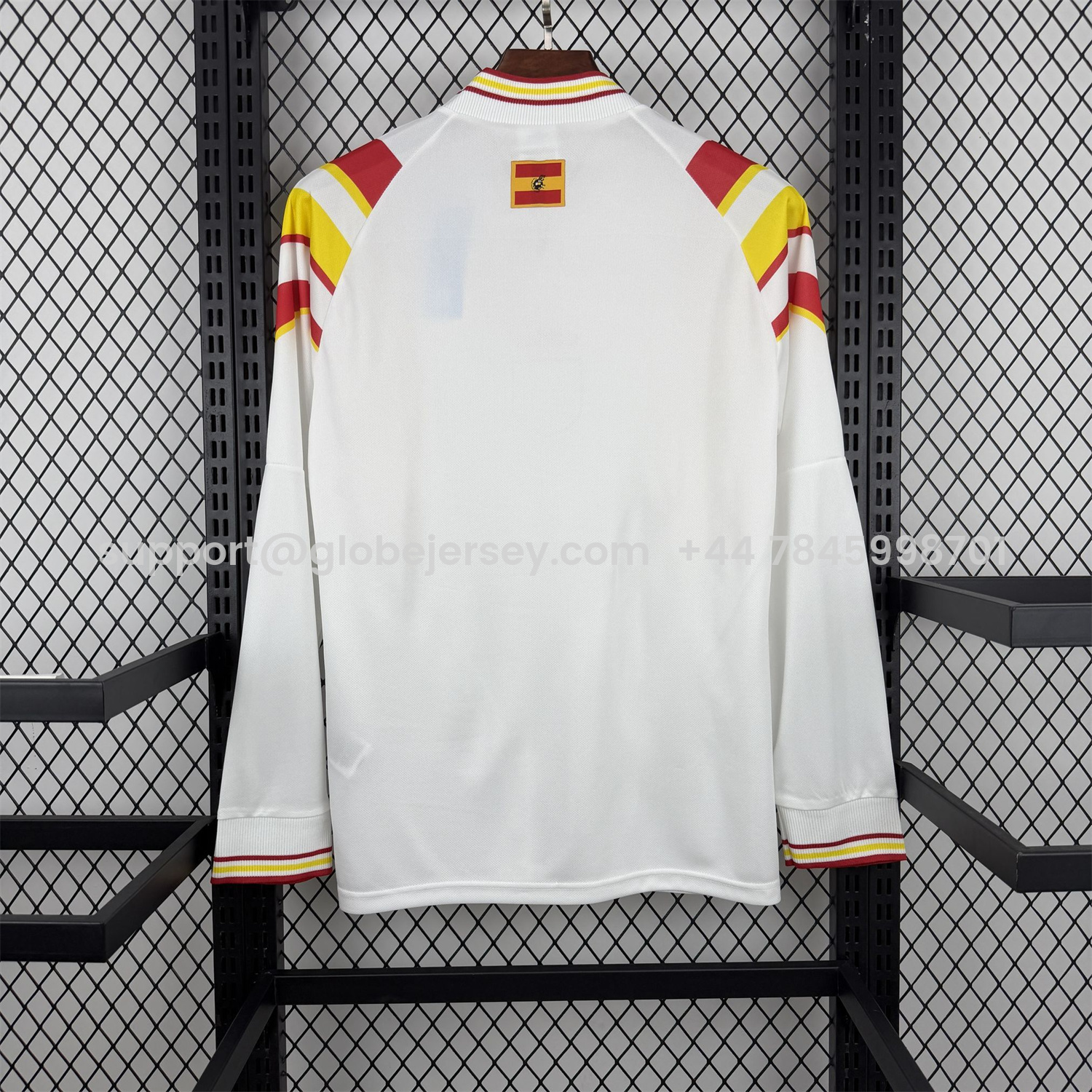 GlobeJersey-Retro Spain 1996 Away Long Sleeves Jersey - Fans Version