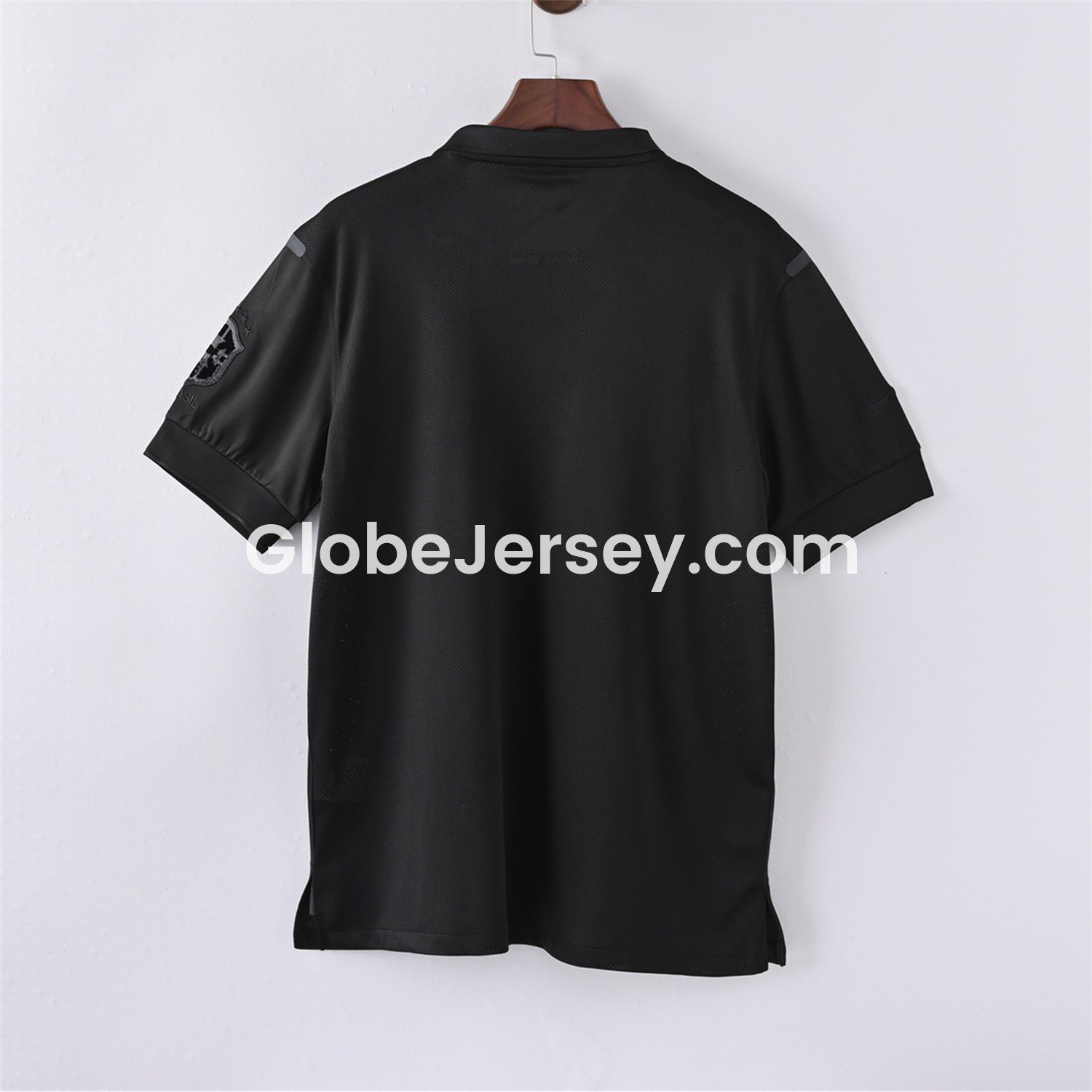 GlobeJersey-Retro Brazil 2013-14 Black Five-Stars Special Edition Jersey