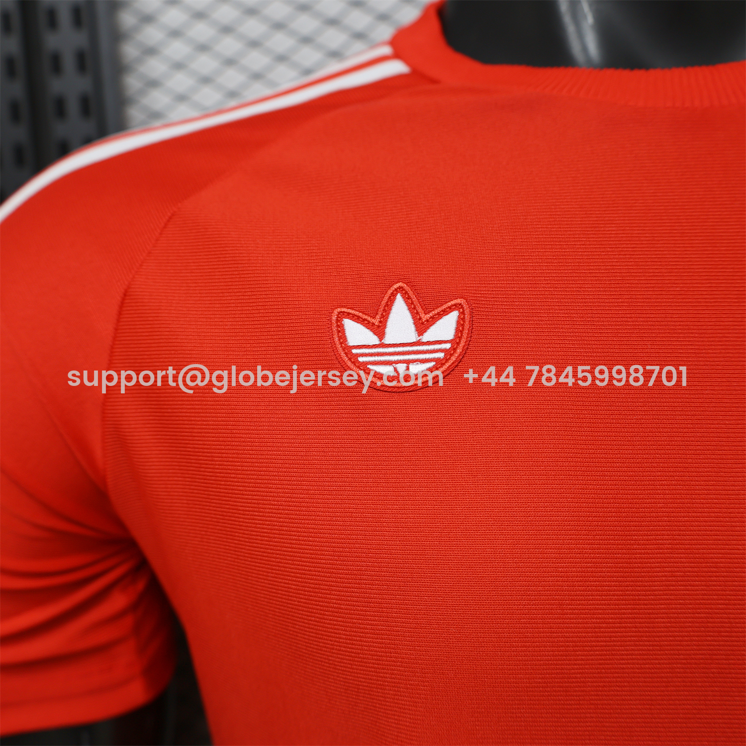 GlobeJersey-Liver.pool 25-26 Terrace Icon Retro Casual Style Red Jersey - Player Version