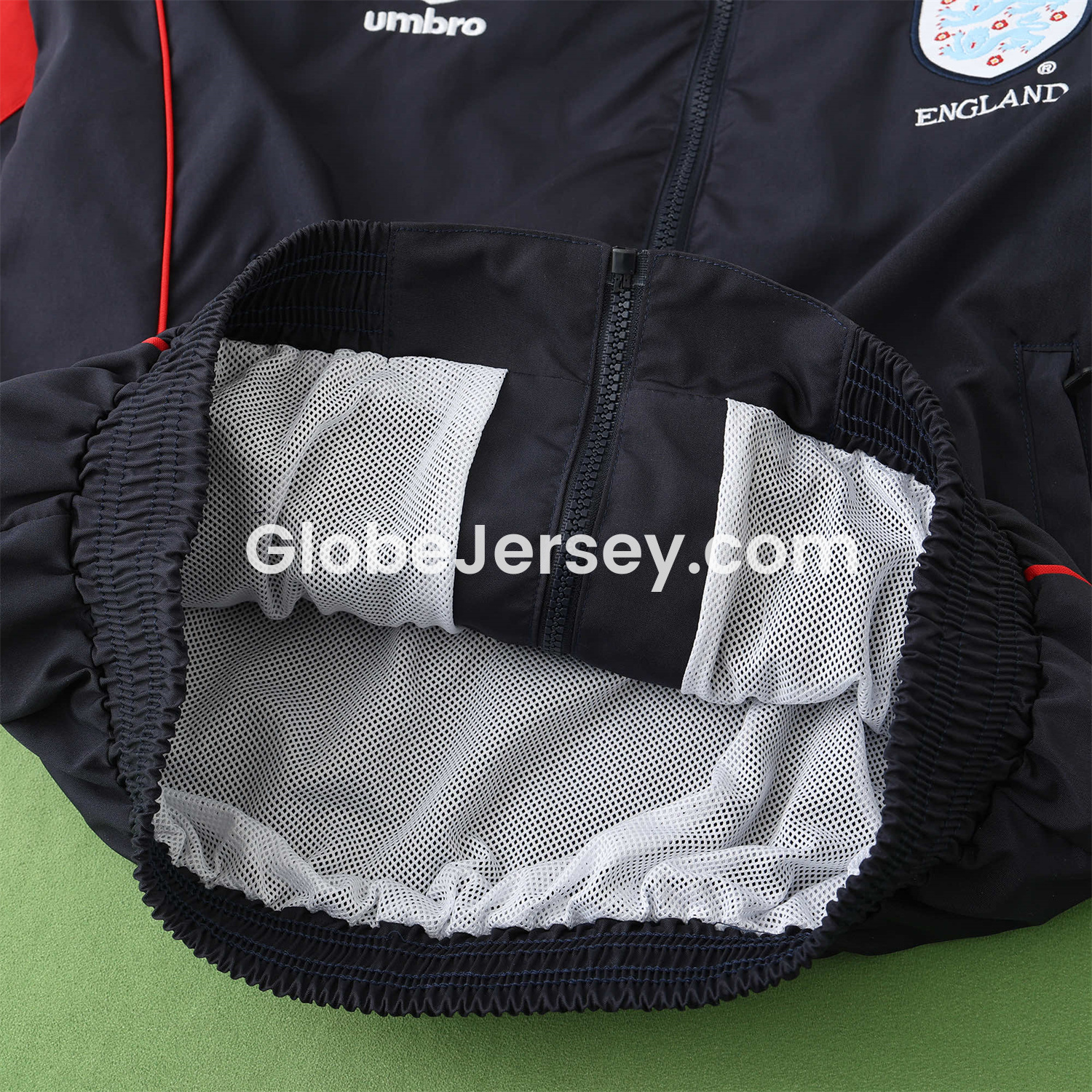 GlobeJersey-Retro England 1998 Windbreaker - Black