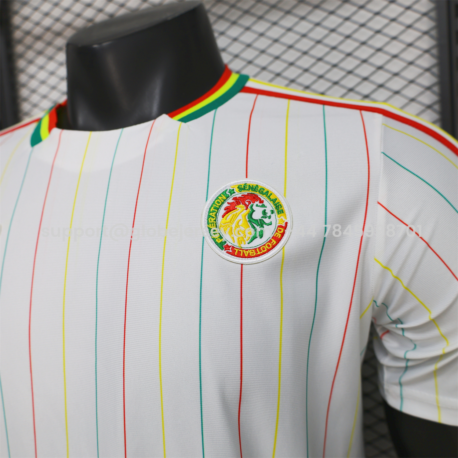 GlobeJersey-Senegal 2026 Terrace Icon Retro Casual Style White Jersey - Player Version
