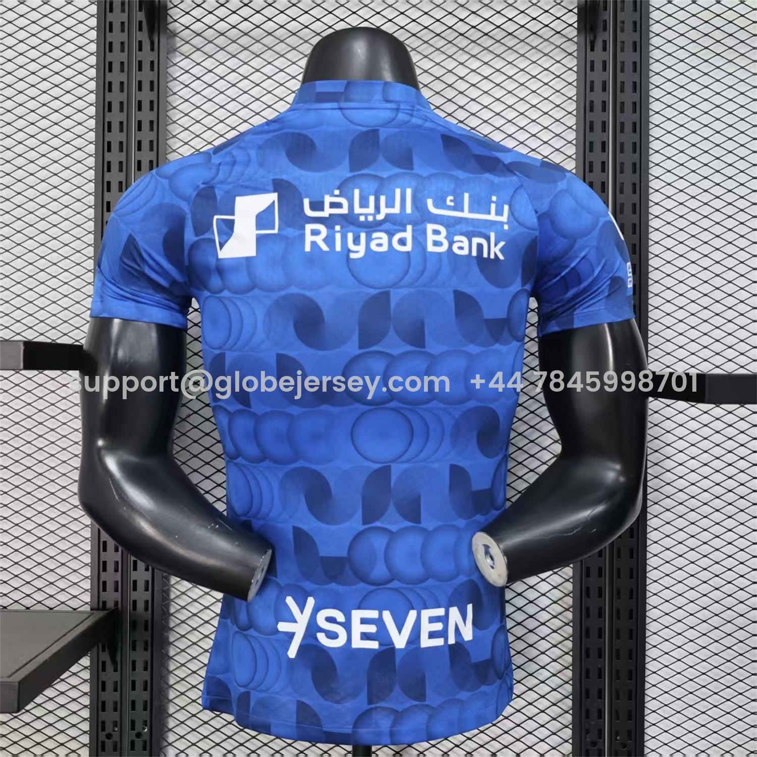 GlobeJersey-Al Hilal Riyadh Crescent 25-26 Pre-Match Training Blue Jersey - Player Version