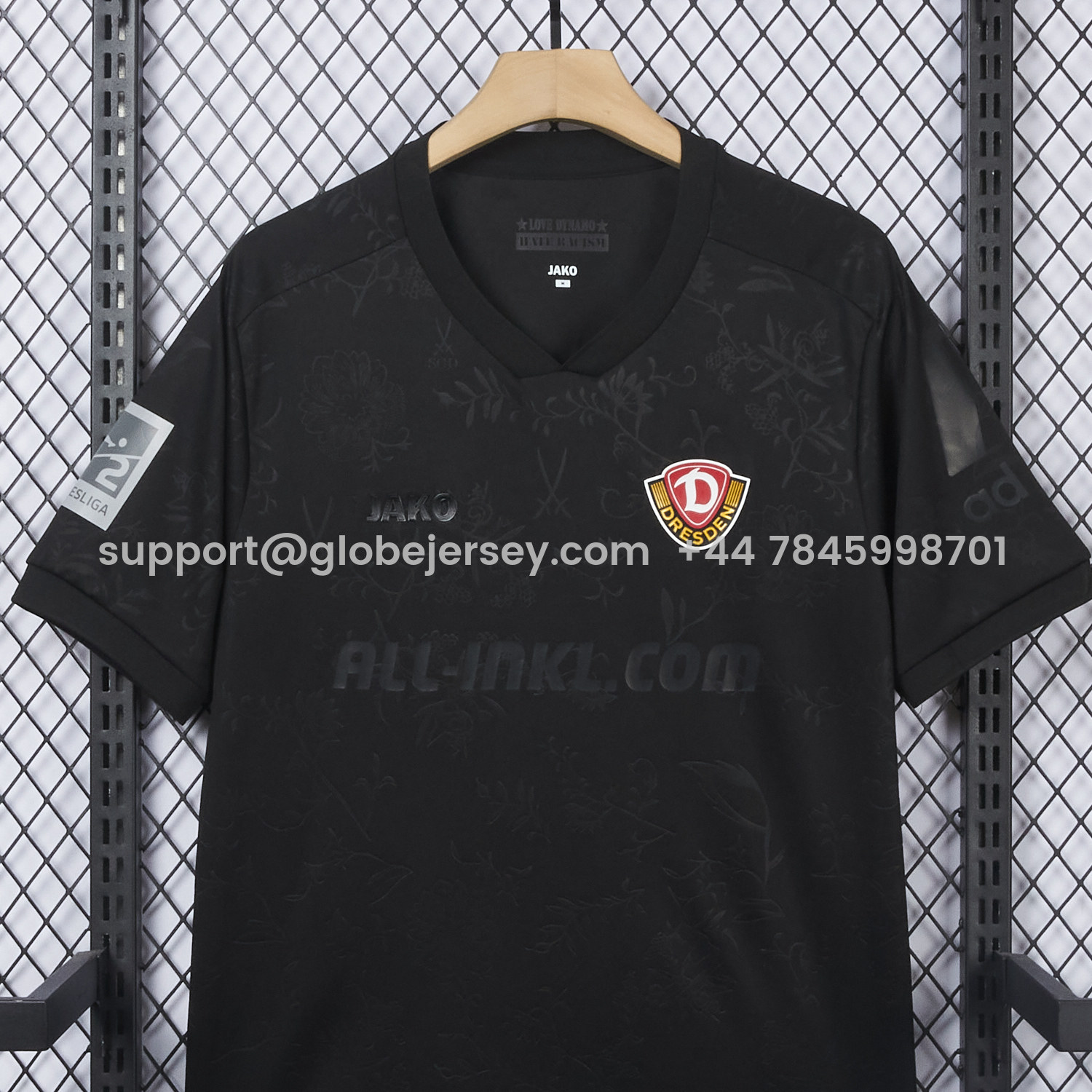 GlobeJersey-Dynamo Dresden 25-26 Black Special Jersey - Fans Version