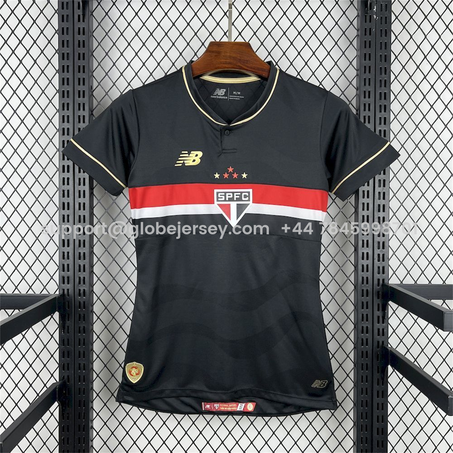 GlobeJersey-Women's Sao Paulo 25-26 Black Special Unsponsored Jersey