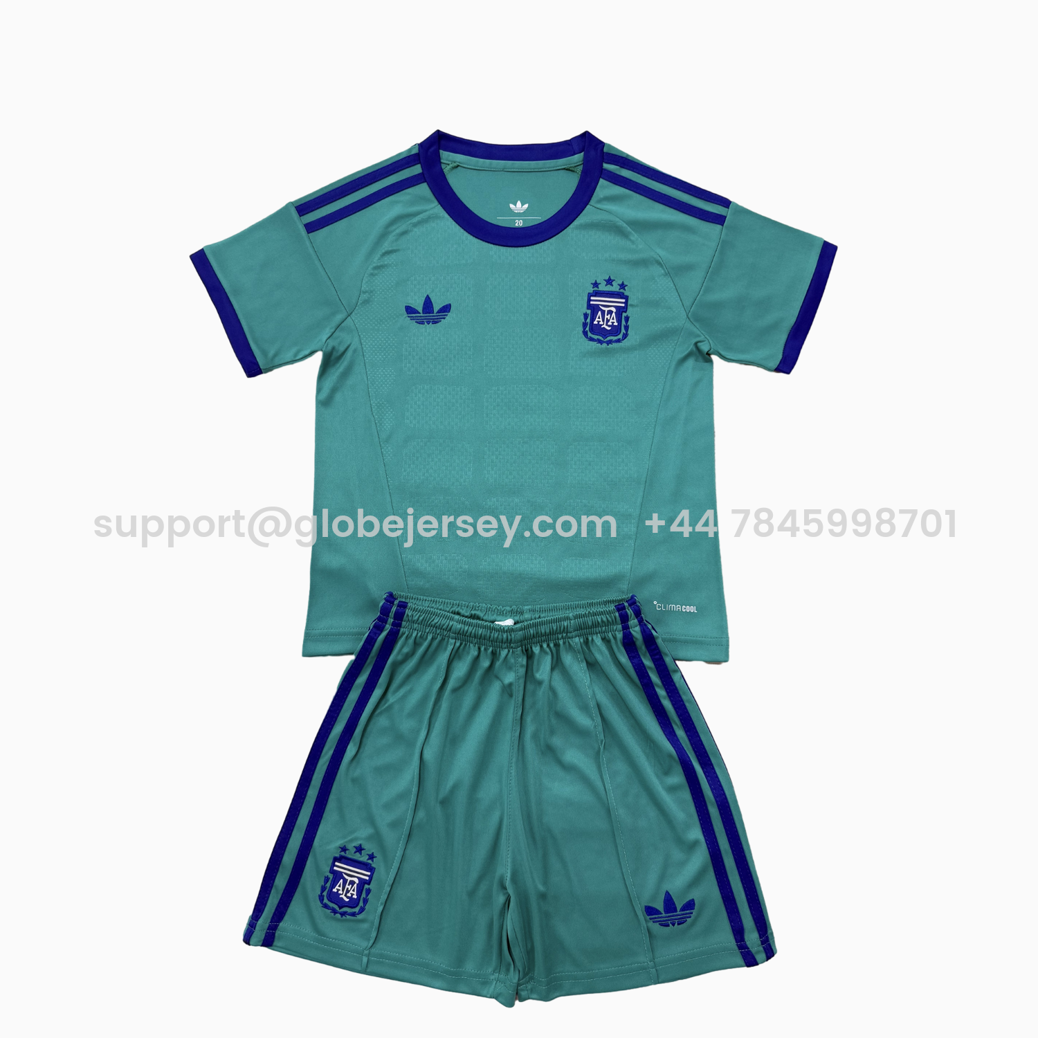 GlobeJersey-Argentina 2026 Green Goalkeeper Jersey Kids Kit