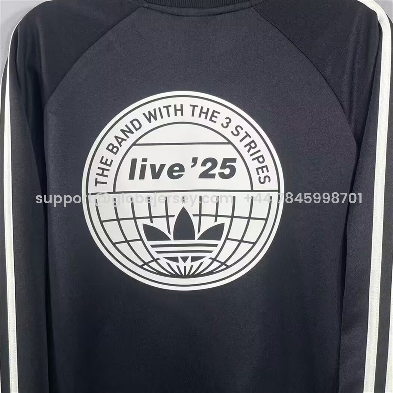 GlobeJersey-Adidas 25-26 Oasis Originals Tour Black Long Sleeves Jersey - Fans Version