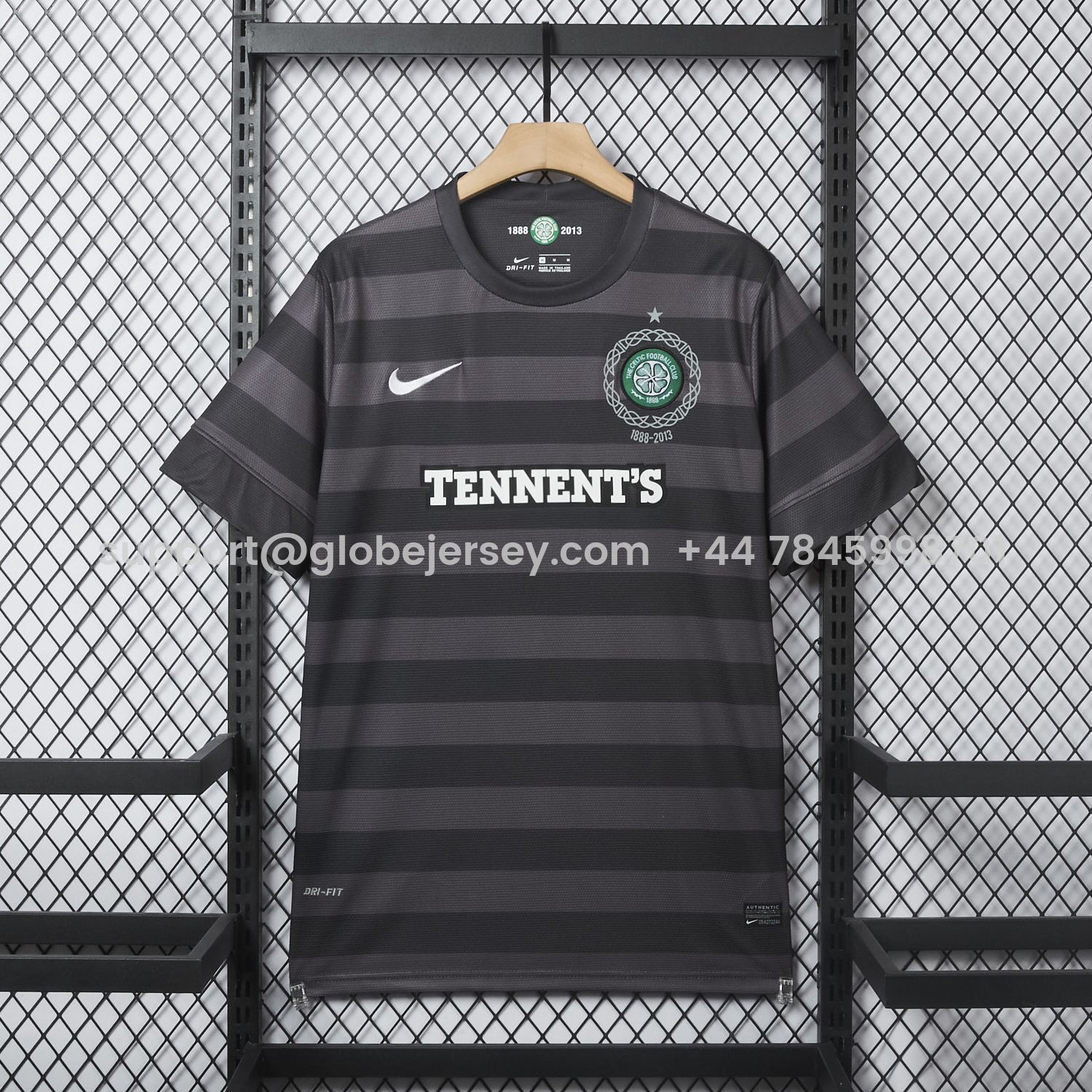 GlobeJersey-Retro Celtic 12-13 Away Stadium 125th Anniversary Jersey
