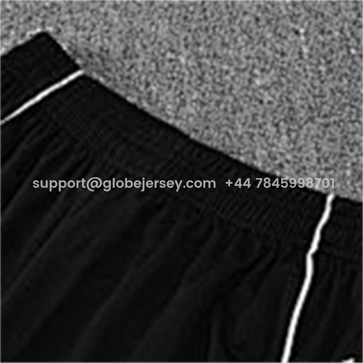 GlobeJersey-Real Madrid 25-26 Vest Training Set - Black And Light Grey Vest & Black Shorts