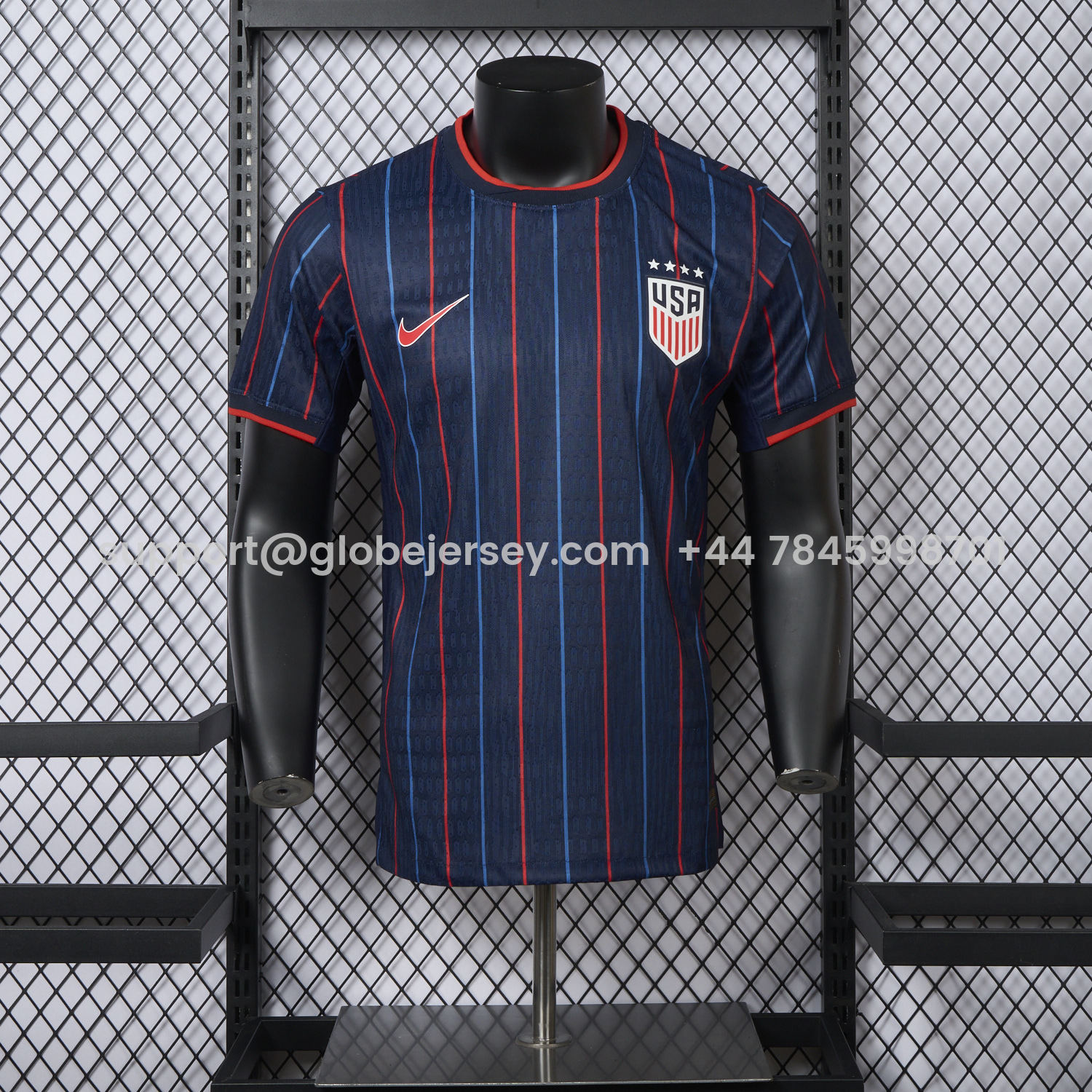 GlobeJersey-United States USA 25-26 Women's Team Away Jersey - Men's Player Version