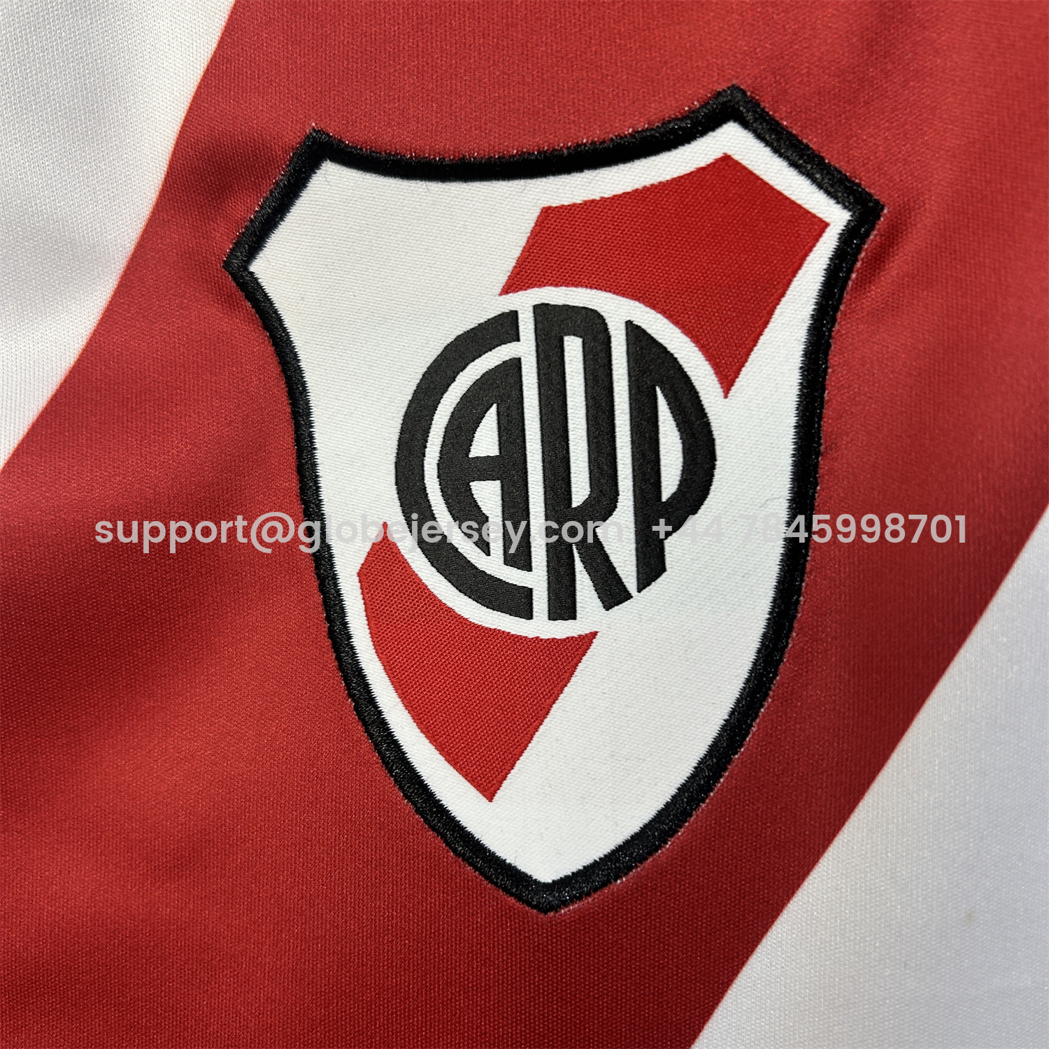 GlobeJersey-River Plate 25-26 Home Unsponsored Jersey - Fans Version