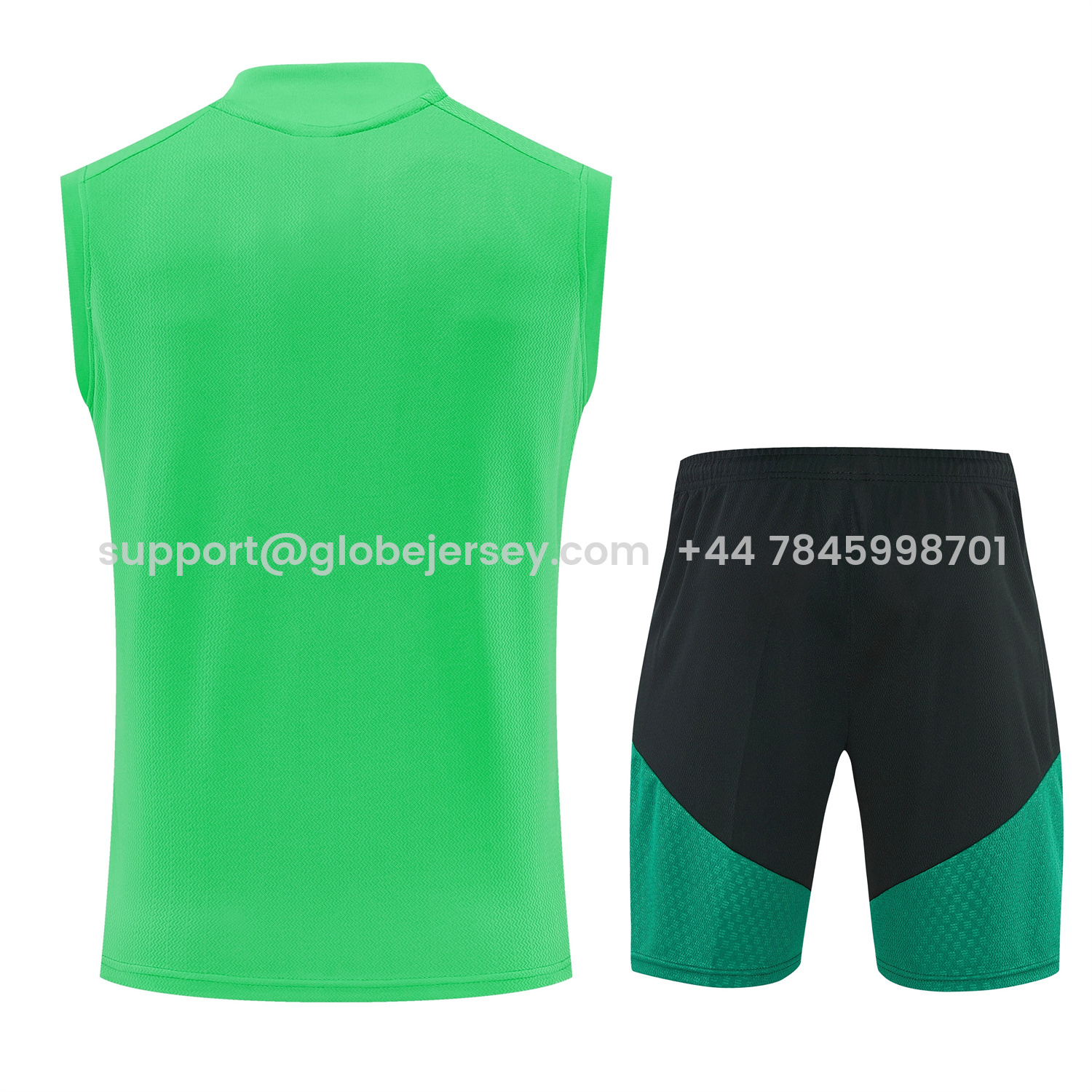 GlobeJersey-Mexico 2026 Vest Training Set - Green Vest and Black Shorts