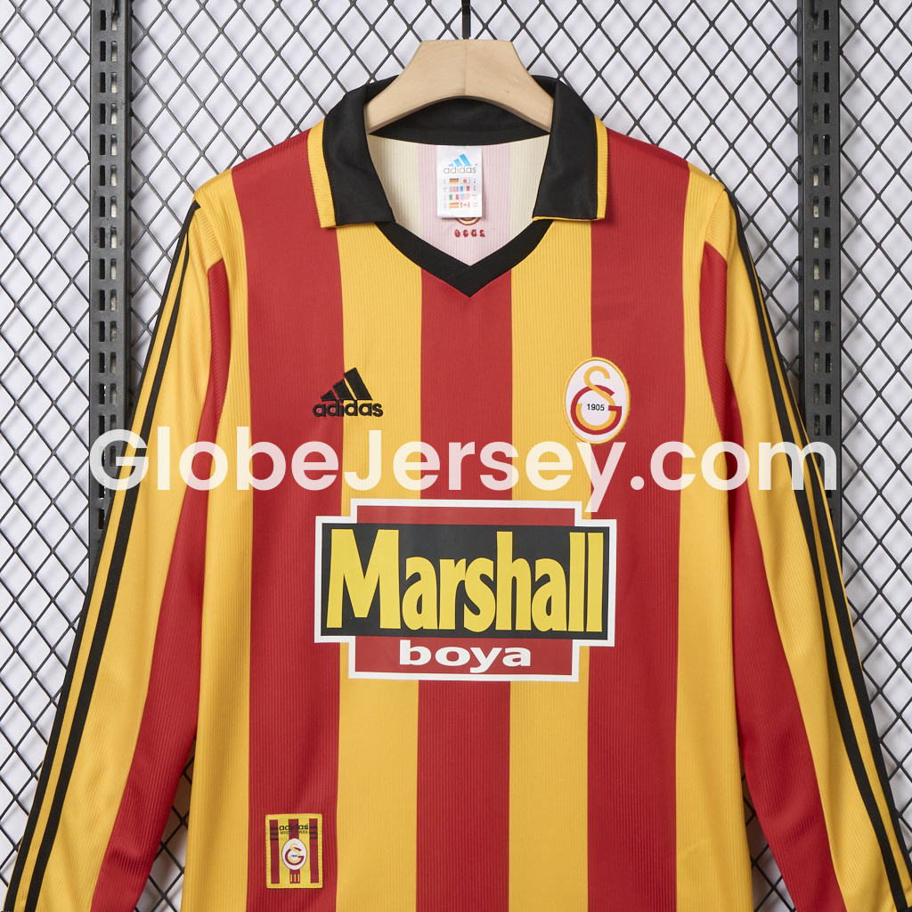 GlobeJersey-Retro Galatasaray 1999-00 Home Long Sleeves Jersey