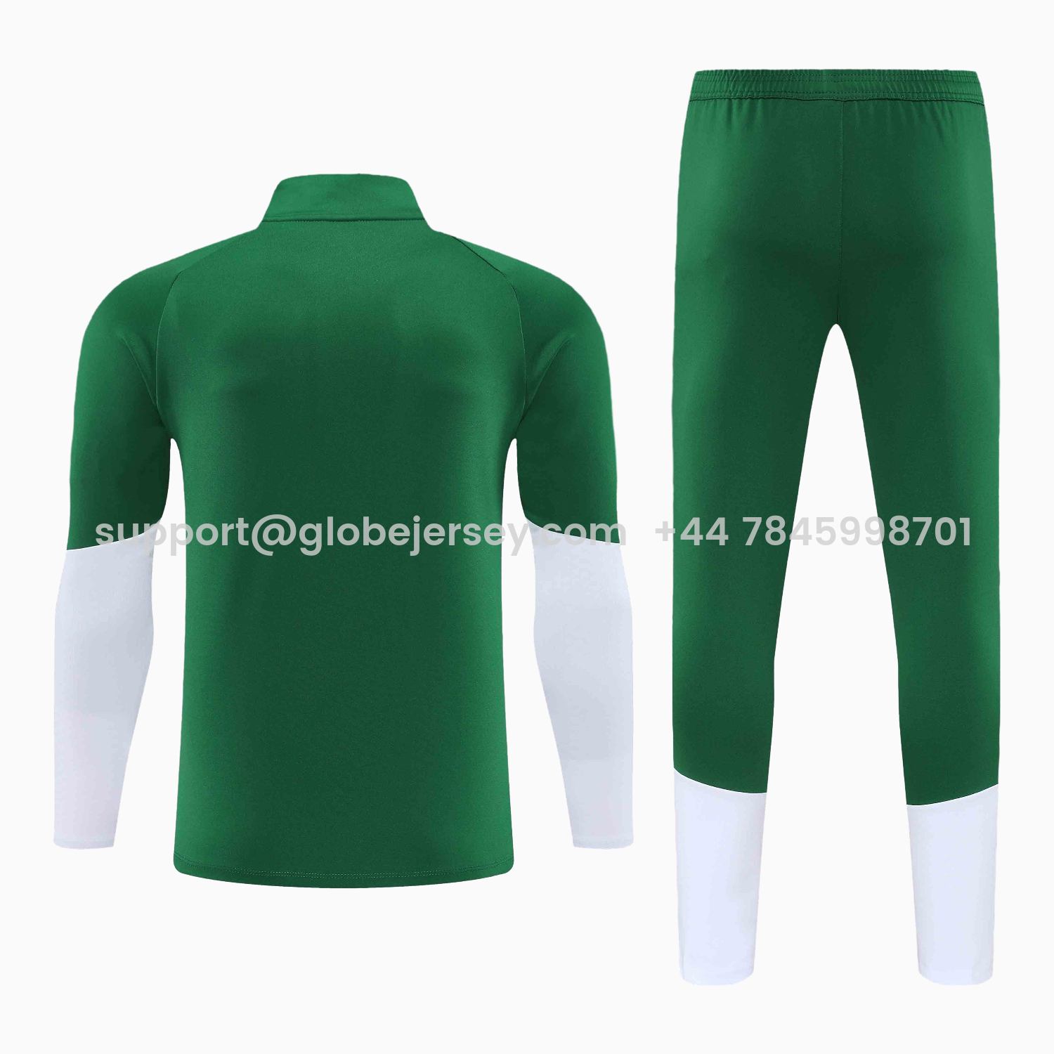 GlobeJersey-Italy 2026 Kids Long Sleeve Training Set - Green Top & Pants