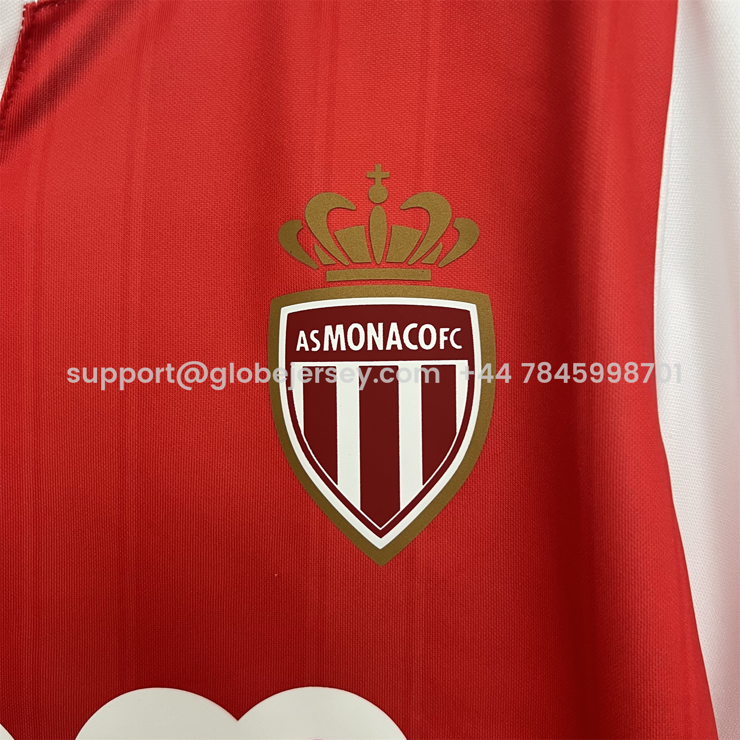 GlobeJersey-AS Monaco 25-26 Home Jersey - Fans Version