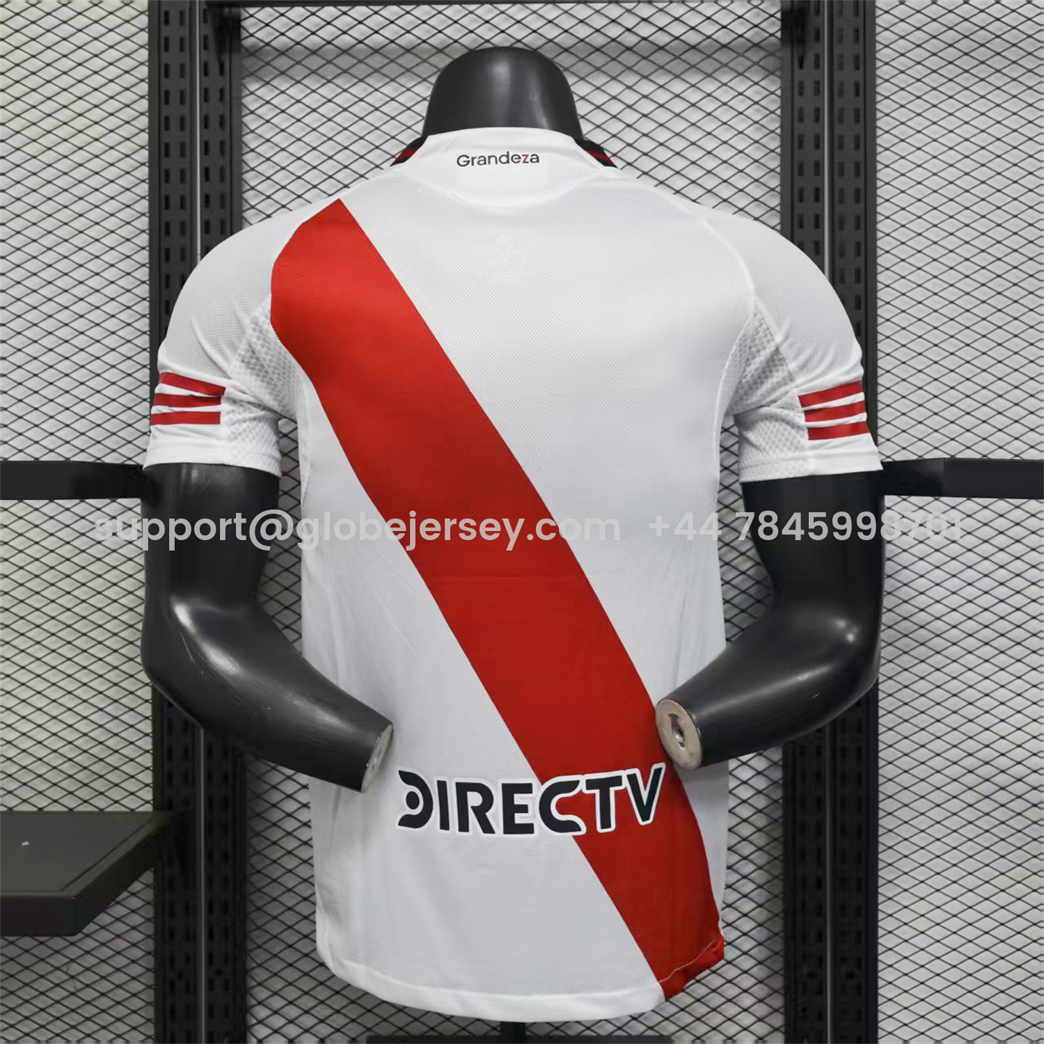 GlobeJersey-River Plate 25-26 Home Unsponsored Jersey - Player Version