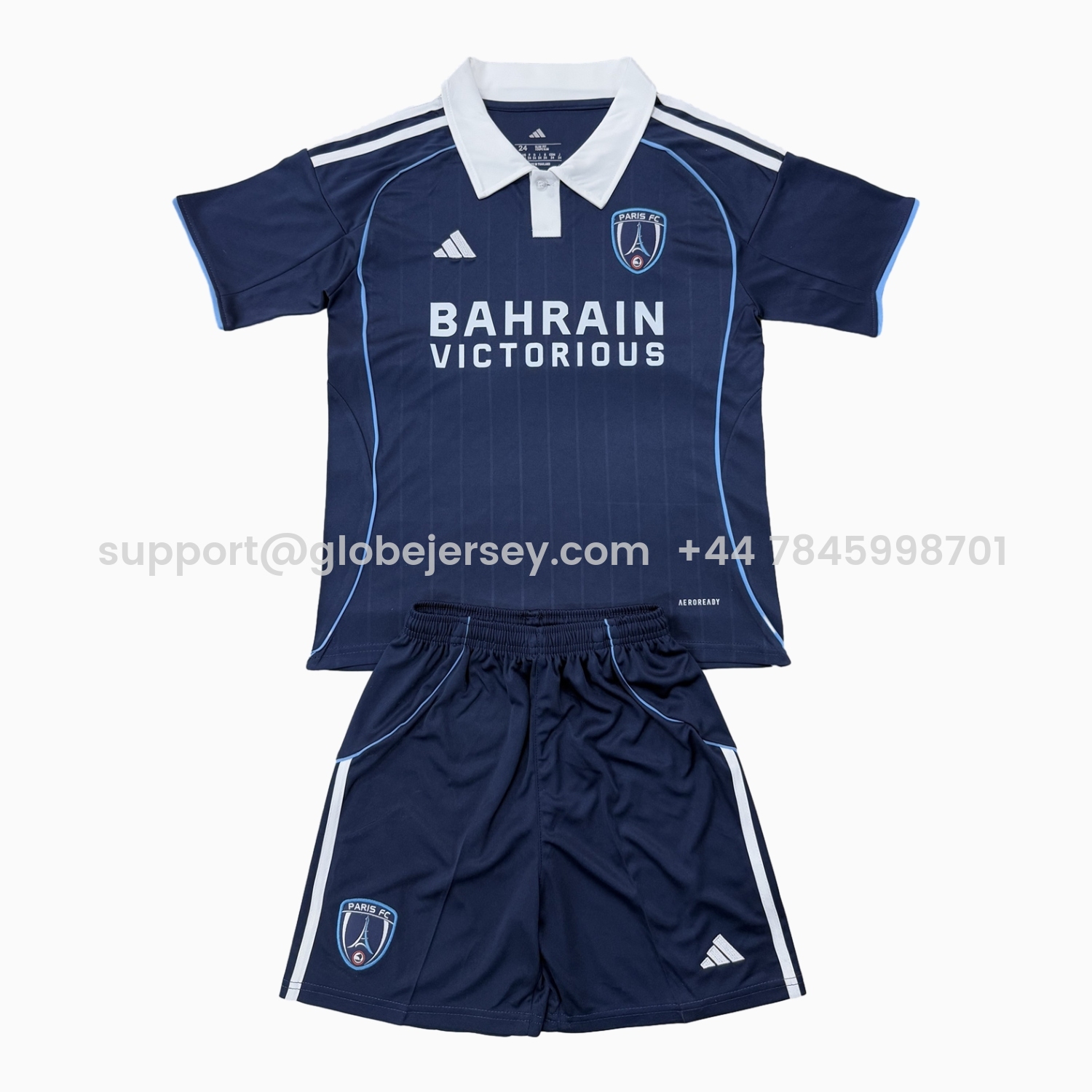 GlobeJersey-Paris FC 25-26 Home Kids Kit