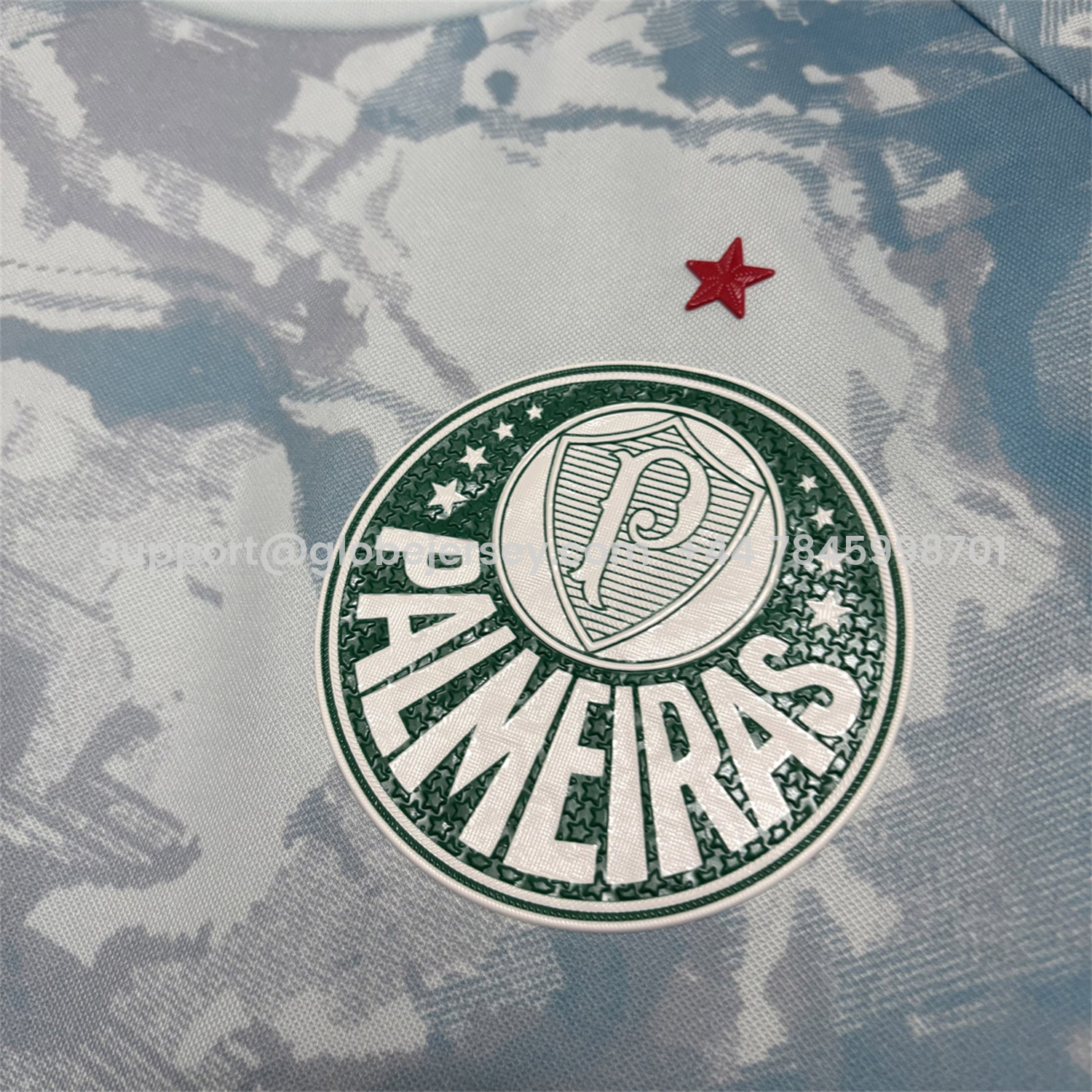 GlobeJersey-Palmeiras 26-27 Light Mint Blue Pre-Match Jersey - Fans Version