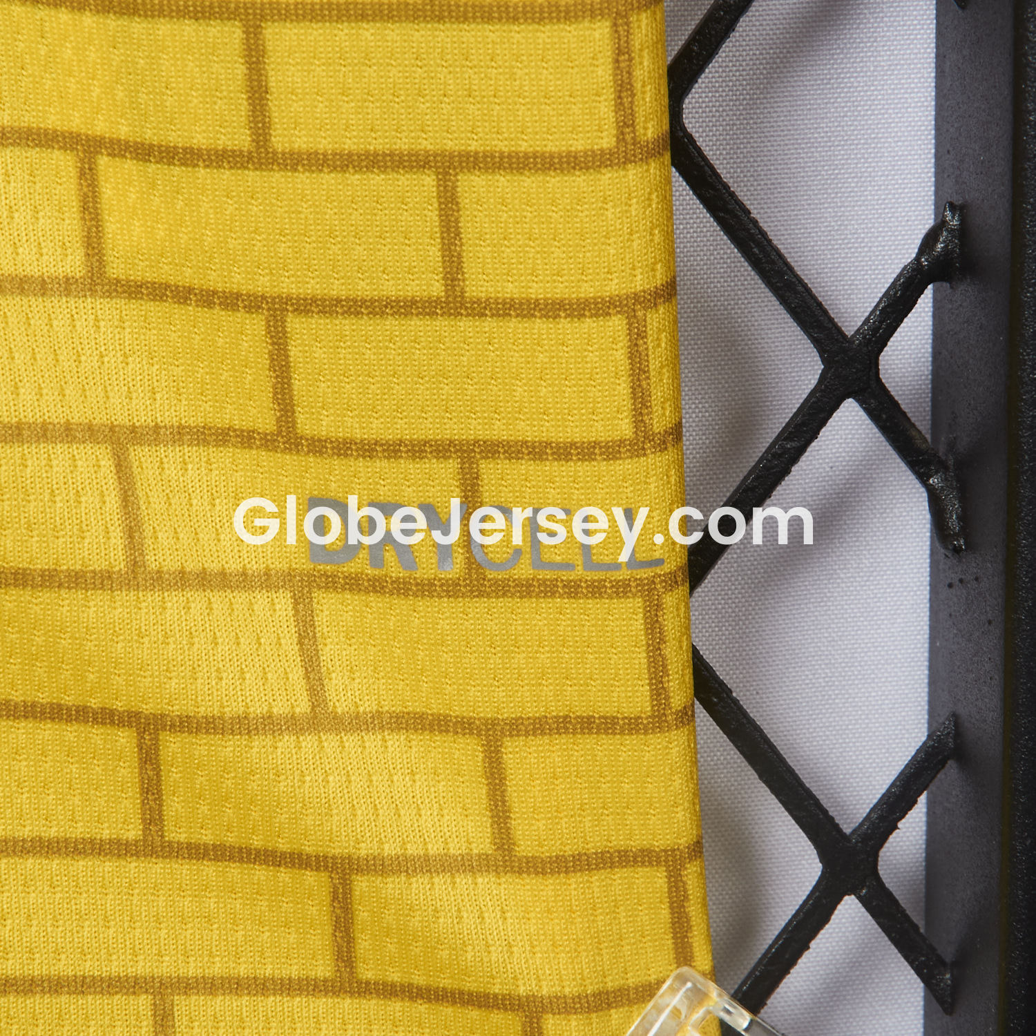 GlobeJersey-Dortmund 25-26 Pre-Match Training Yellow Brickwork Pattern Jersey - Fans Version