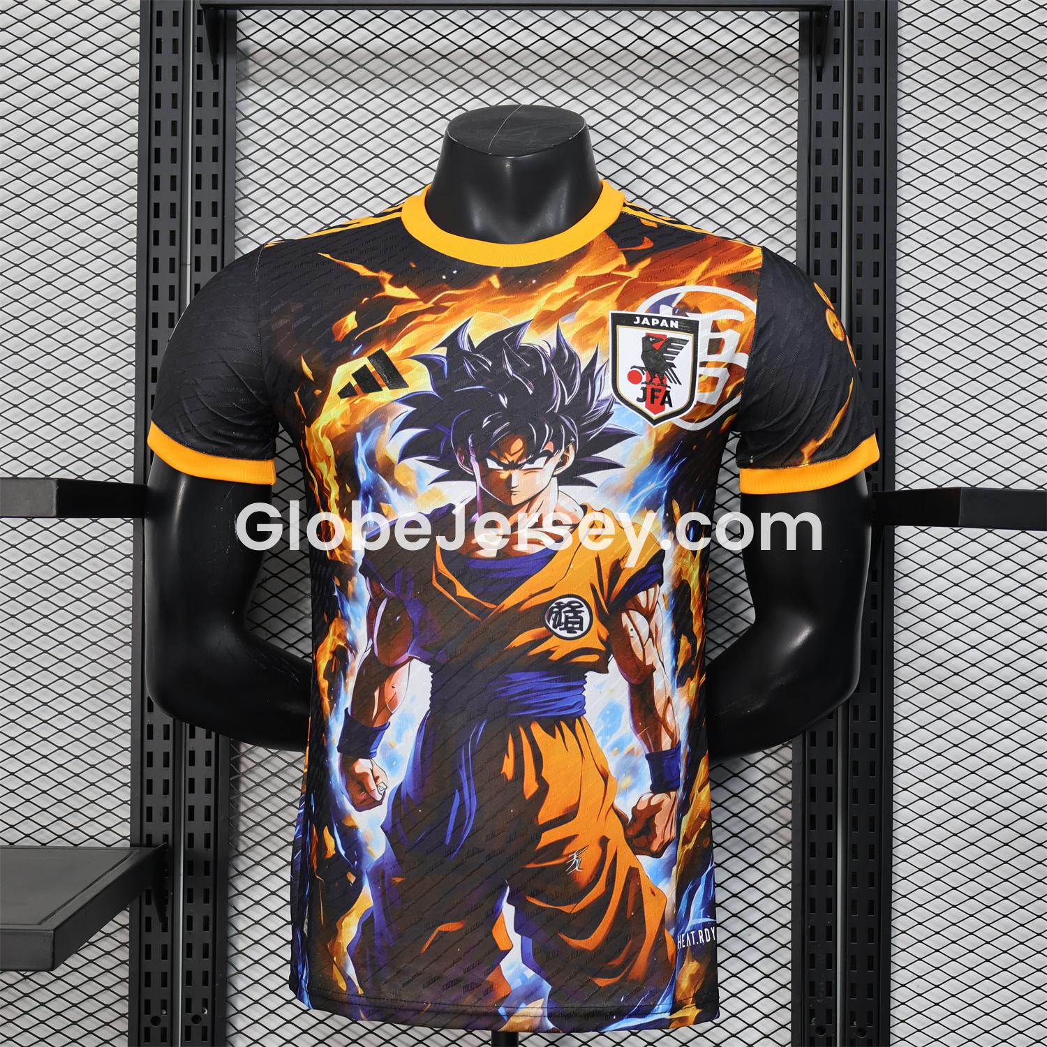 GlobeJersey-Japan 25-26 Goku Fighting Form Black Special Jersey - Player Version