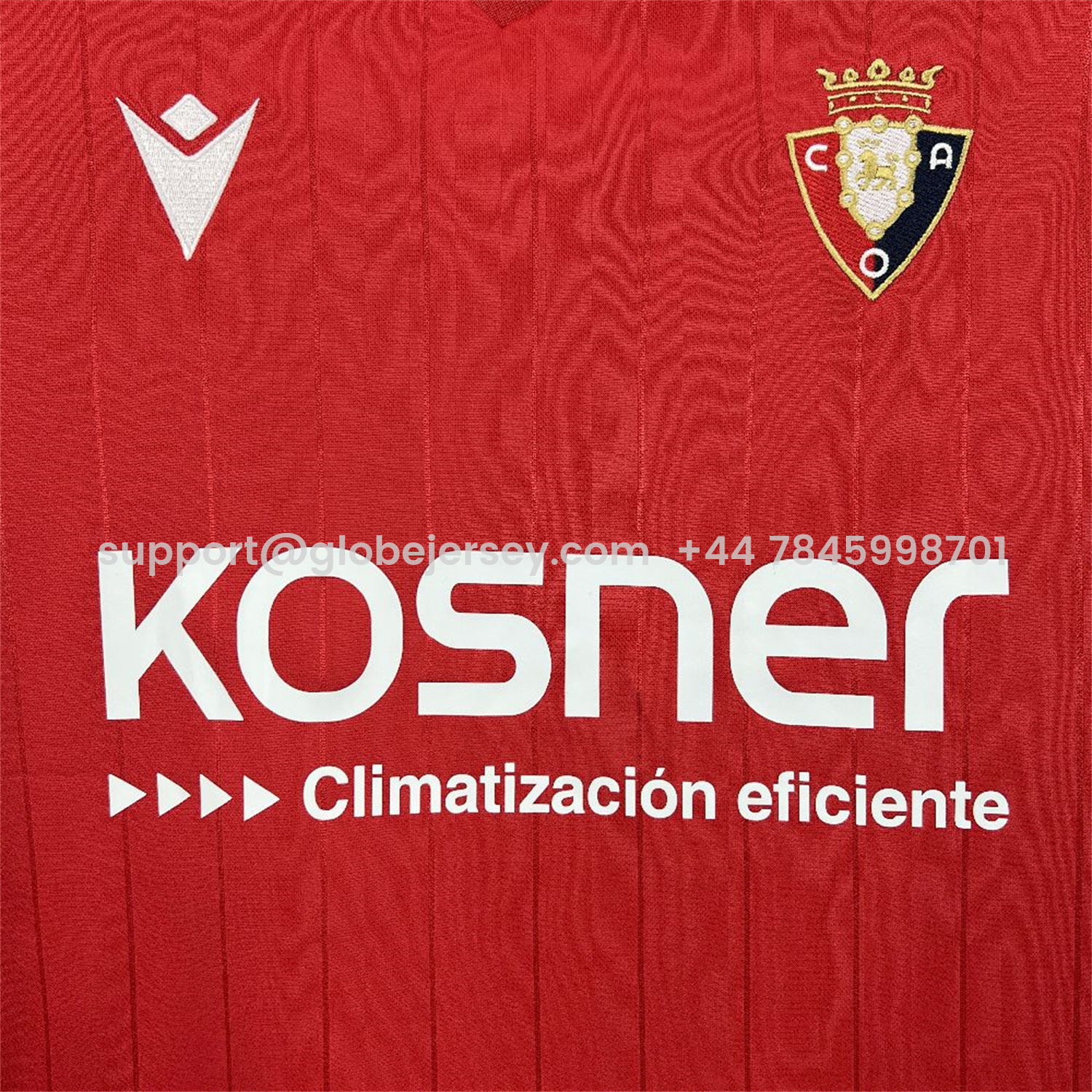 GlobeJersey-Osasuna 25-26 Home Jersey - Fans Version