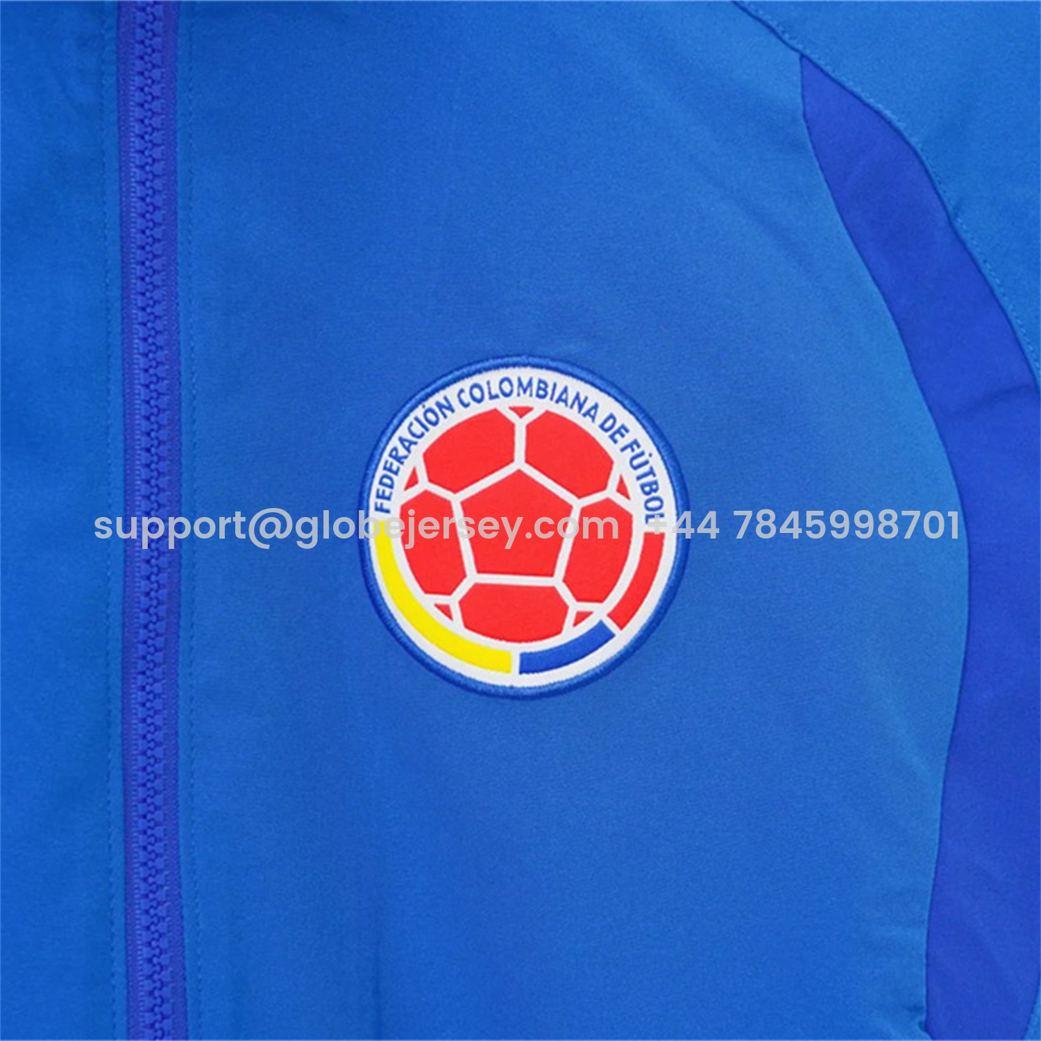 GlobeJersey-Colombia 2026 Blue Windbreaker Jacket