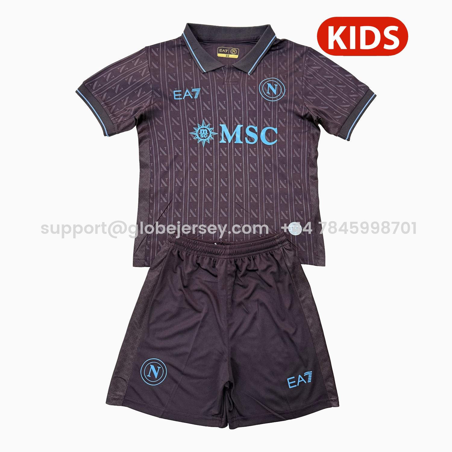 GlobeJersey-Napoli 25-26 Third Kids Kit