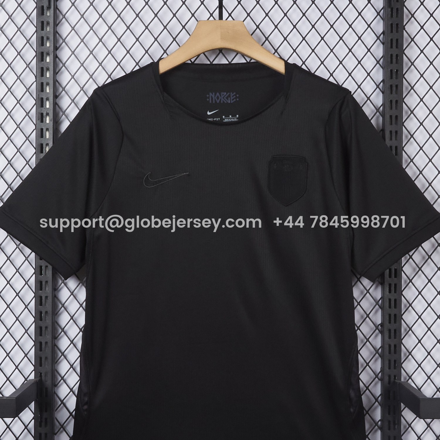 GlobeJersey-Norway 2026 Away Black Jersey - Fans Version