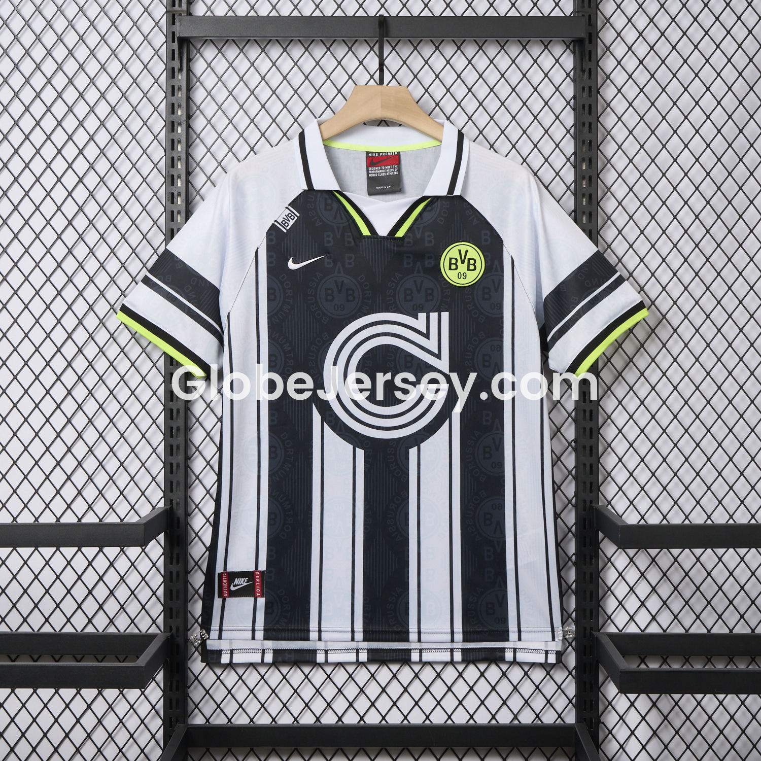 GlobeJersey-Retro Dortmund 1996-97 European Away Jersey