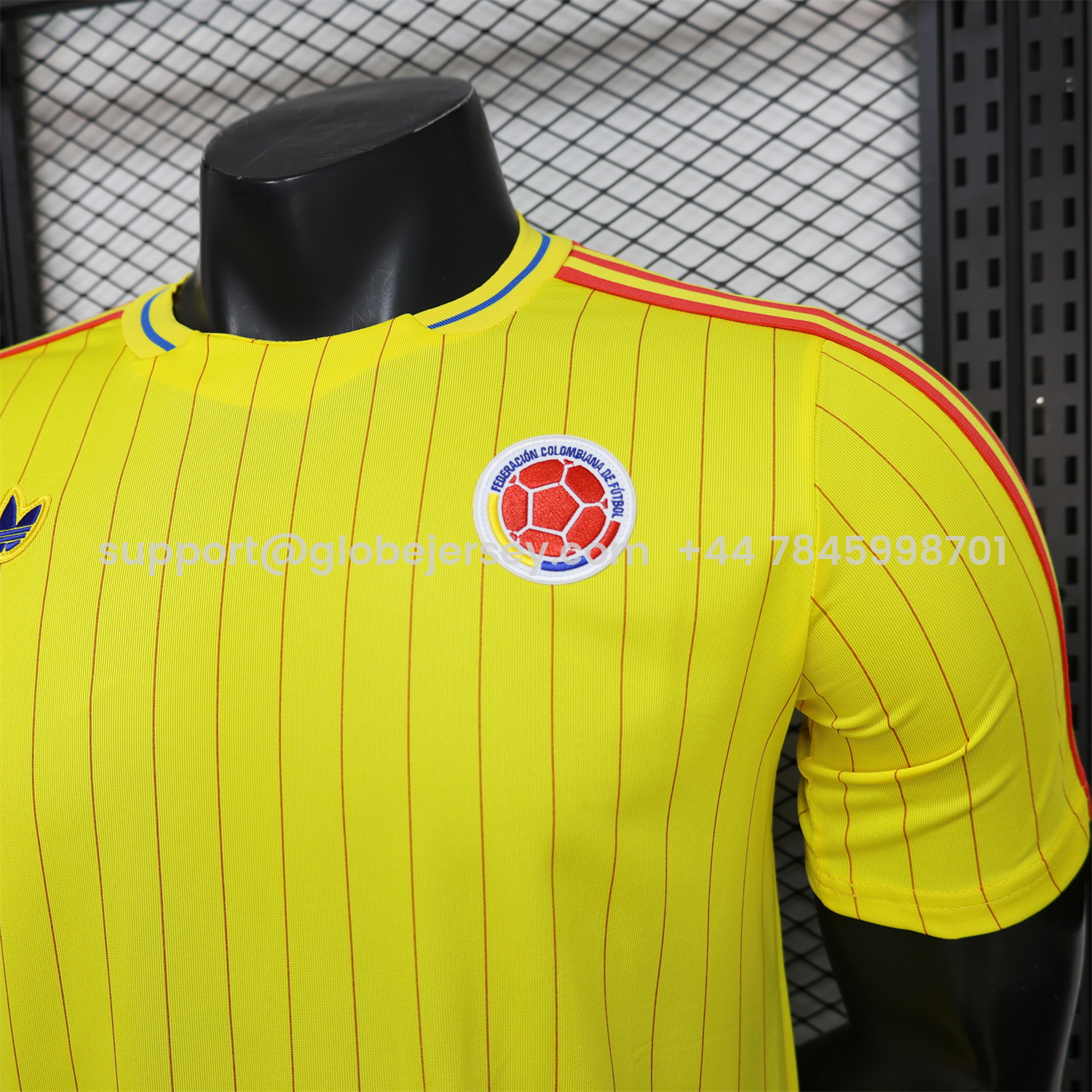 GlobeJersey-Colombia 2026 Terrace Icon Retro Casual Style Yellow Jersey - Player Version