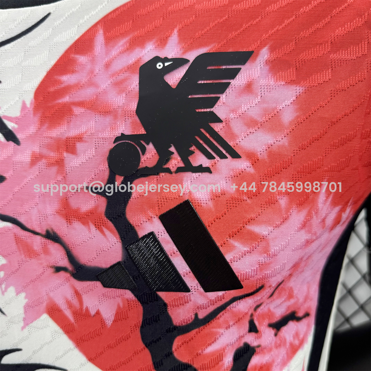 GlobeJersey-Japan 25-26 Black Dragon Cherry Blossom Tree White Special Jersey - Player Version