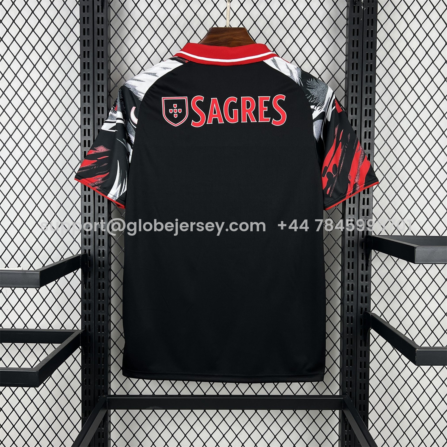 GlobeJersey-Benfica 25-26 White Eagle Black Special Jersey - Fans Version