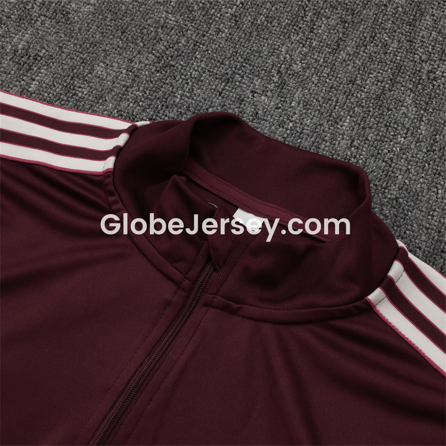 GlobeJersey-Bayern Munich 25-26 Throwback Trefoil Long Sleeves Training Set - Deep Red