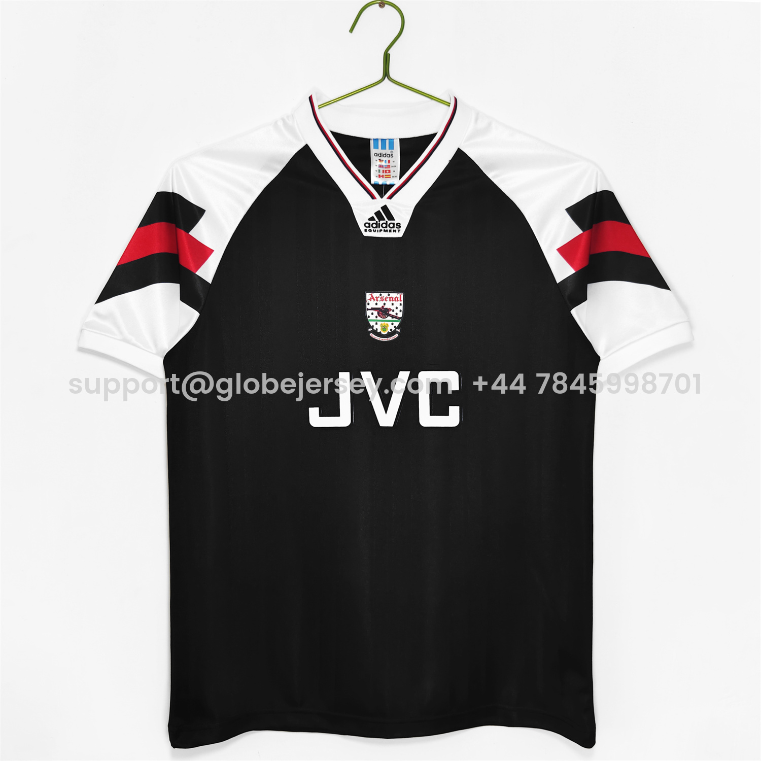 GlobeJersey-Retro Arsenal 92-94 Black Special Jersey