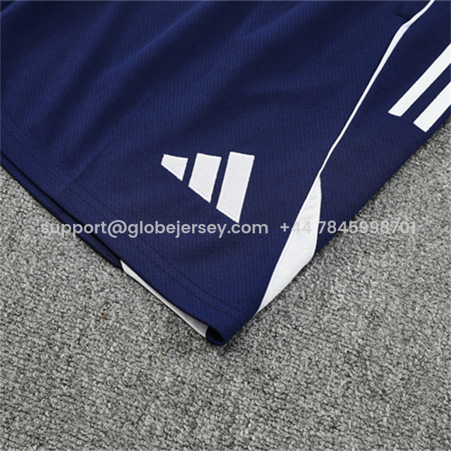 GlobeJersey-Arsenal 25-26 Kids Short-Sleeve Training Set - Colorful Camouflage Top & Blue Shorts